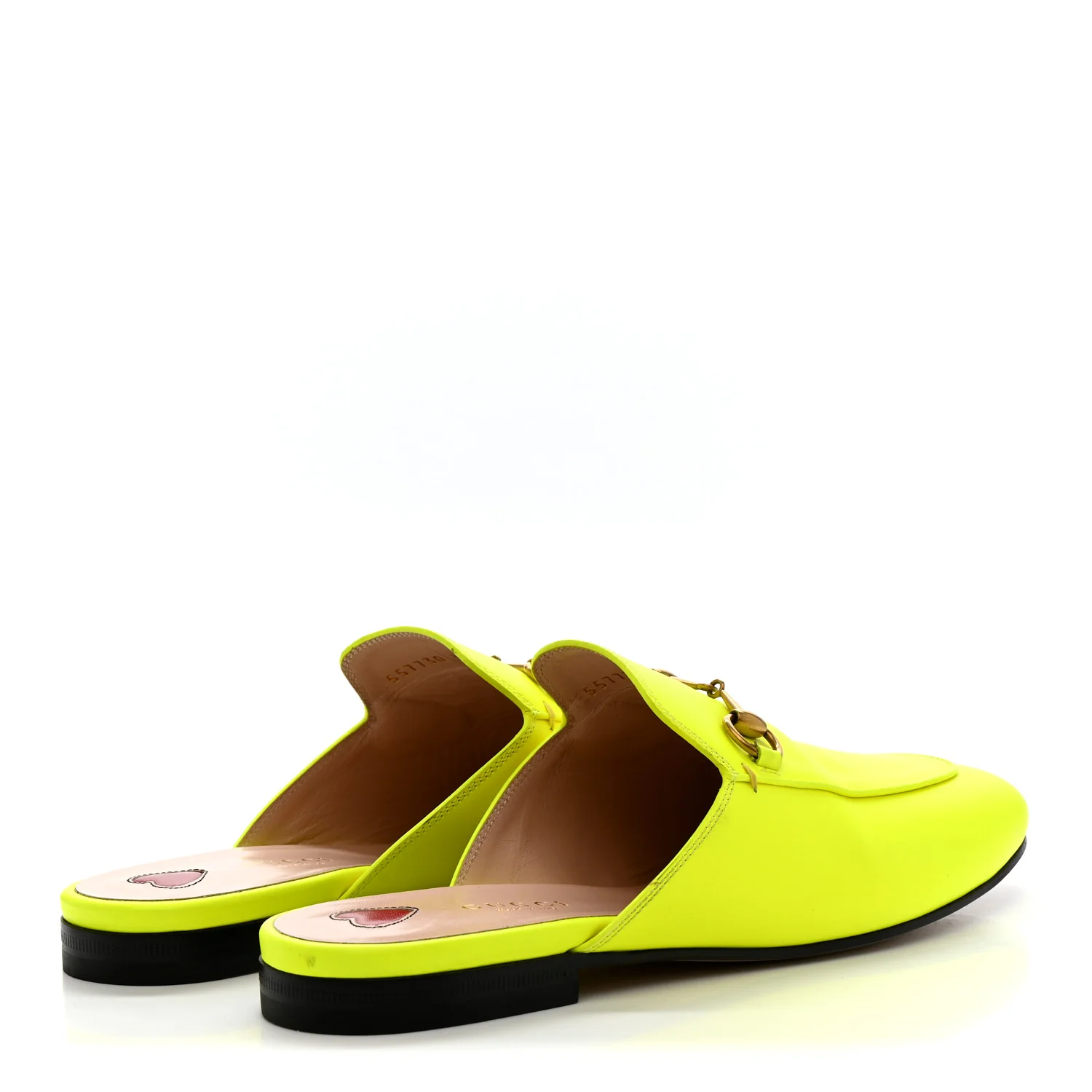 Malaga Kid Womens Princetown Slippers 38 Yellow Fluo - Image 4