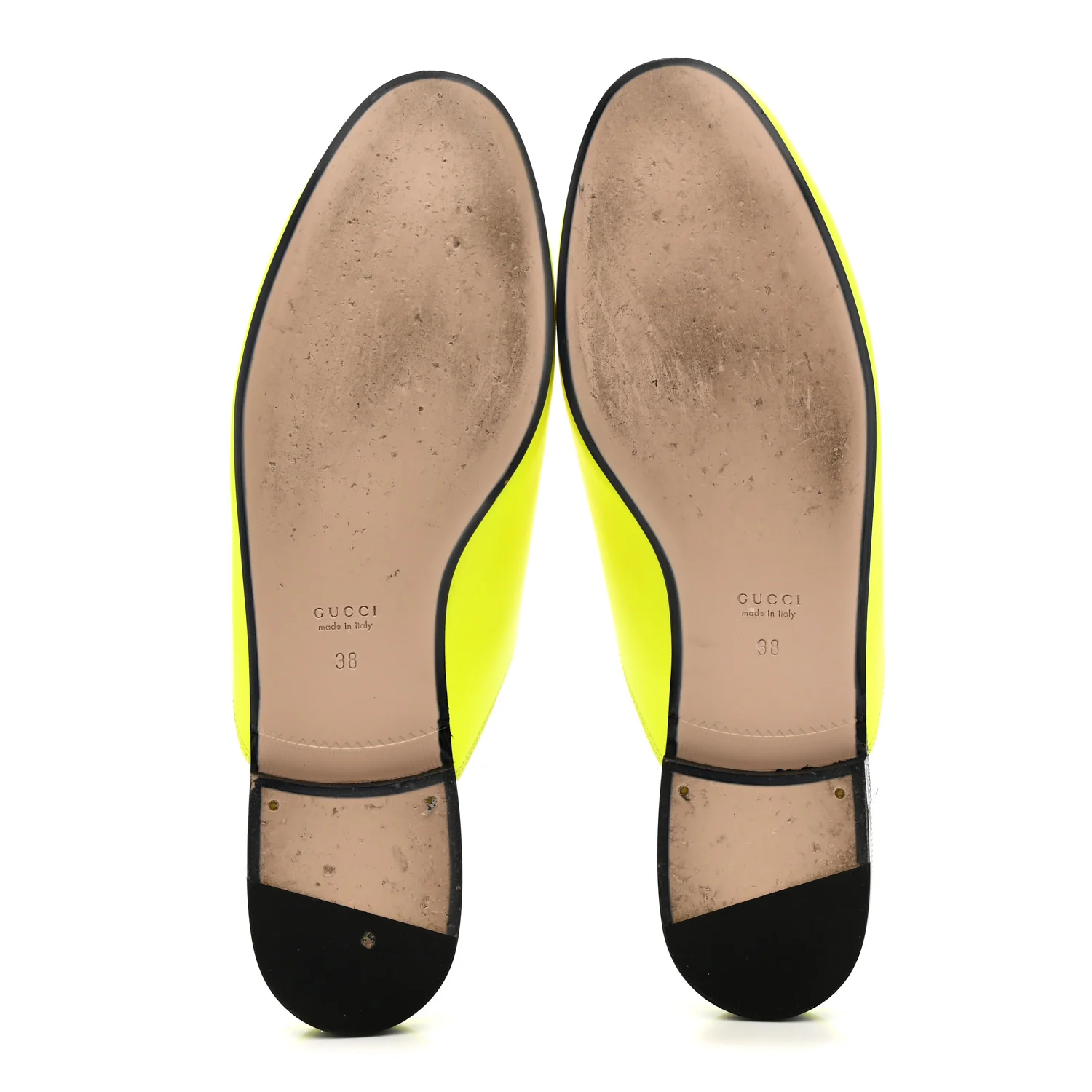 Malaga Kid Womens Princetown Slippers 38 Yellow Fluo - Image 6