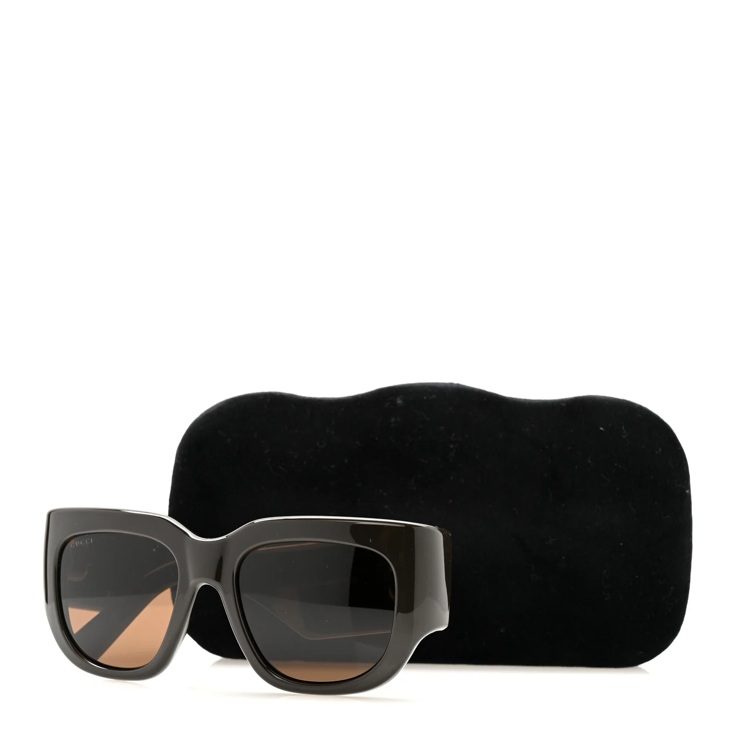 Marmont Monocolor 53mm Squared Sunglasses GG1545S Brown - Image 15