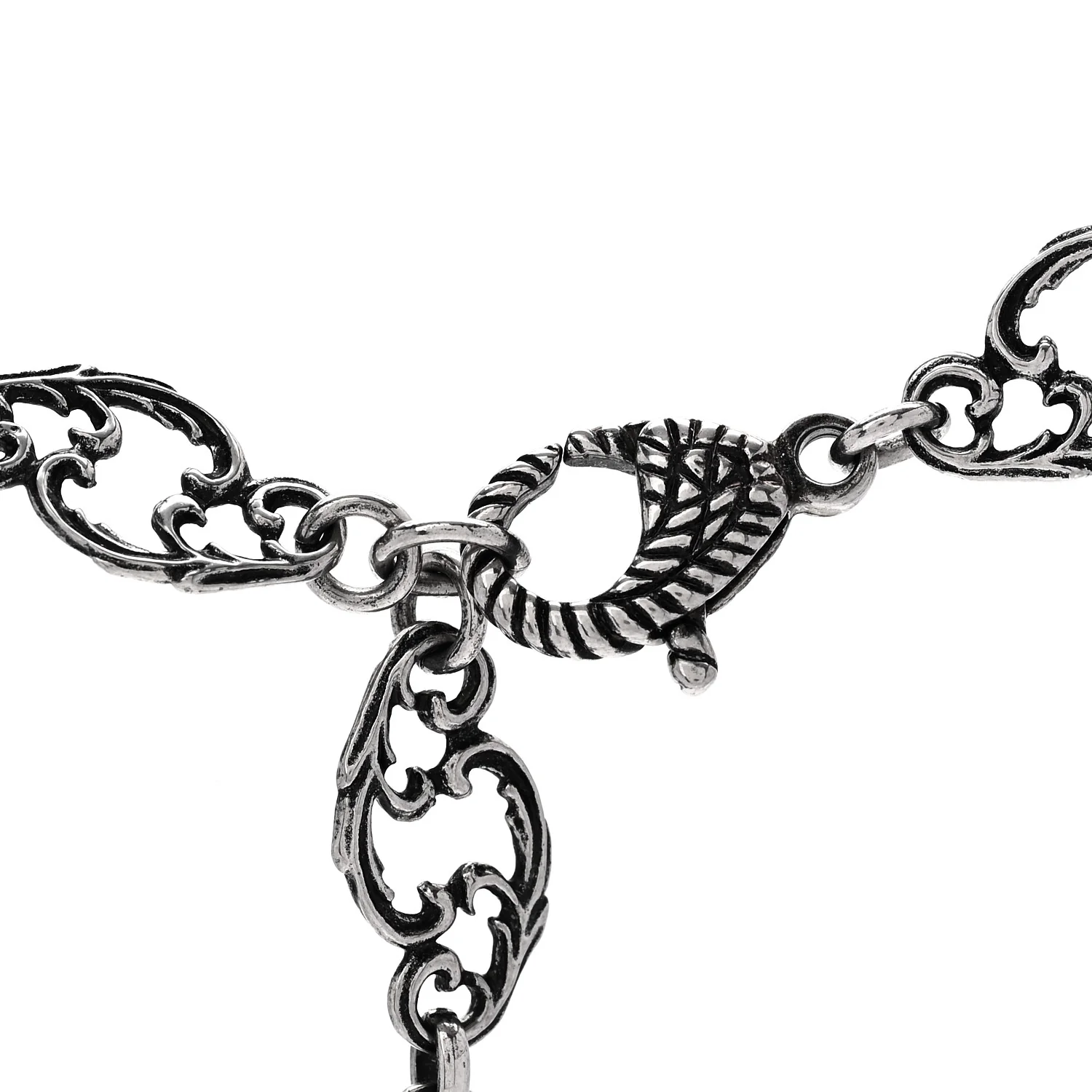 Metal Crystal Marmont Necklace Aged Silver - Image 5