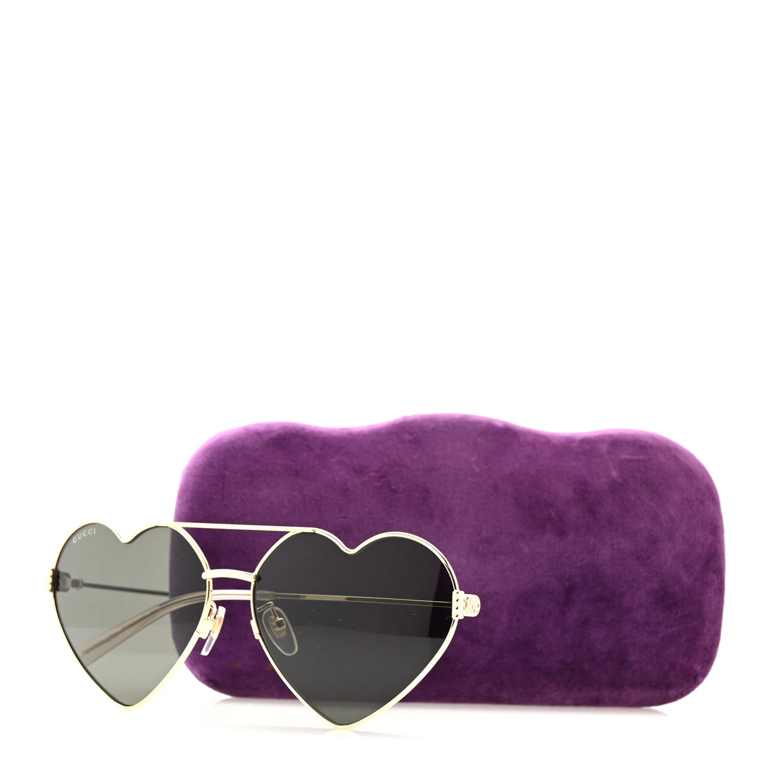 Metal Heart Sunglasses GG1283S Gold - Image 10