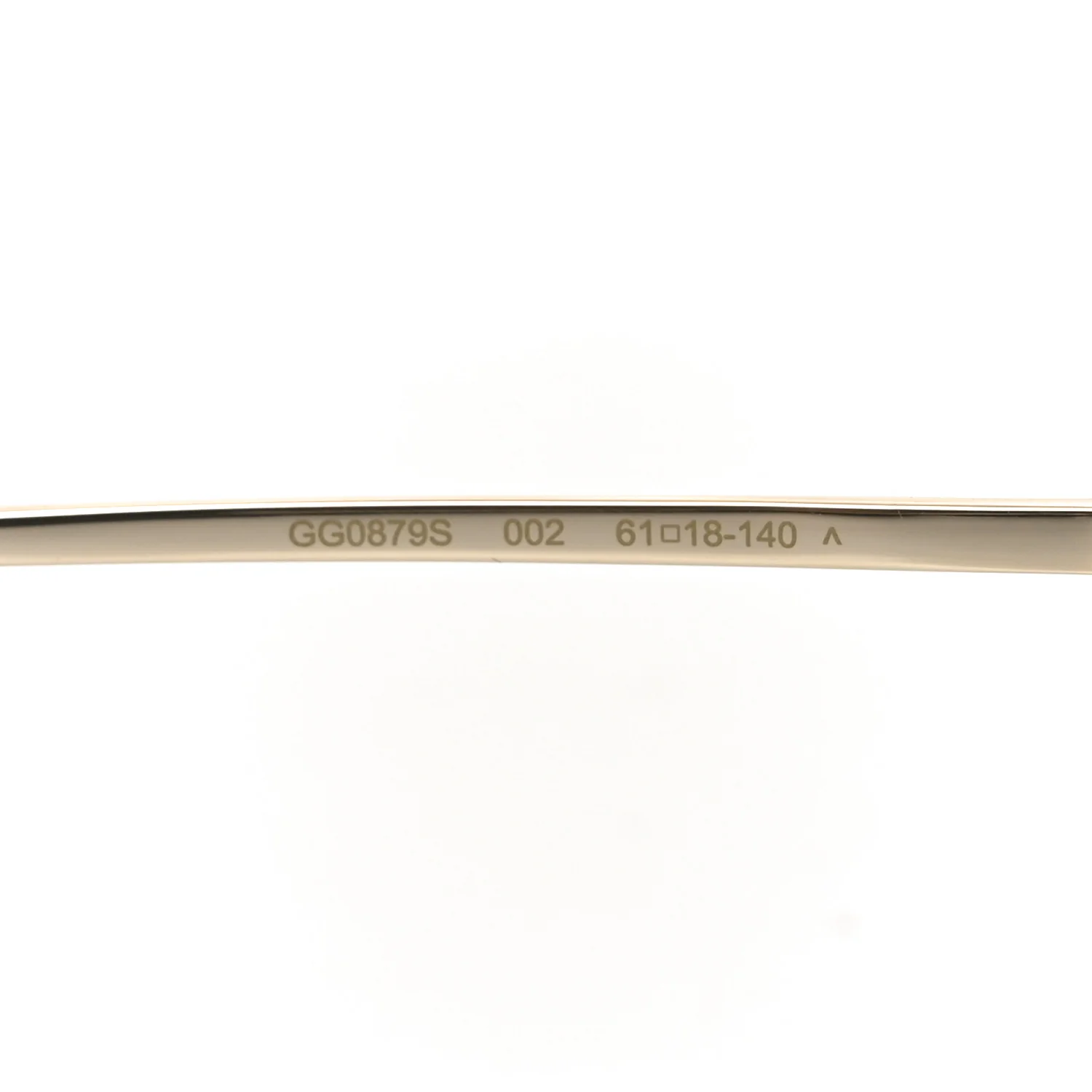 Metal Horsebit Square Sunglasses GG0879S Gold - Image 6