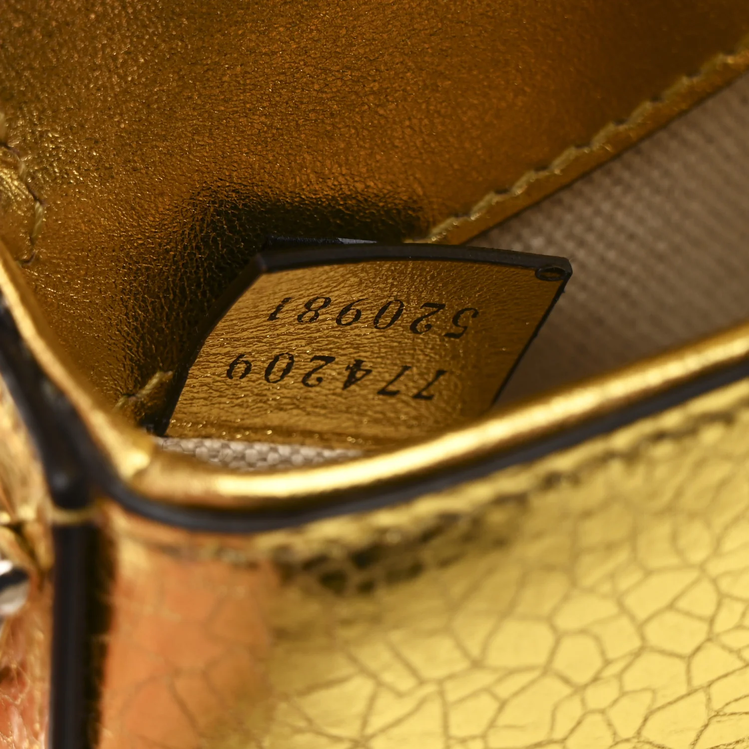Metallic Calfskin Mini Horsebit 1955 Asymmetric Shoulder Bag Gold - Image 7