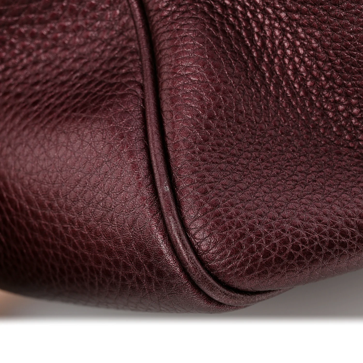 Metallic Cellarius Calfskin Medium Soho Bowler Classic Burgundy - Image 12