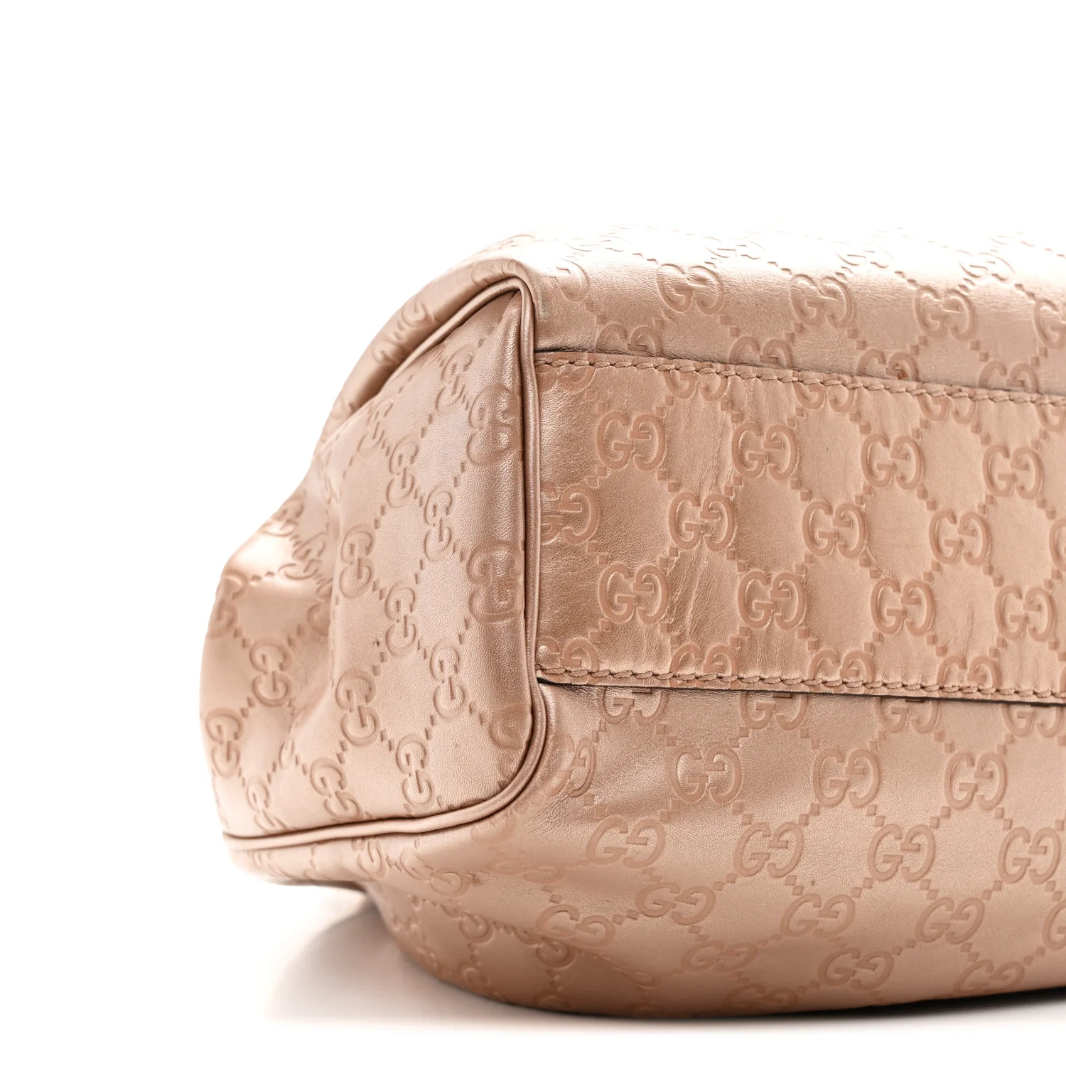 Metallic Guccissima Medium Sukey Tote Dusty Rose - Image 10