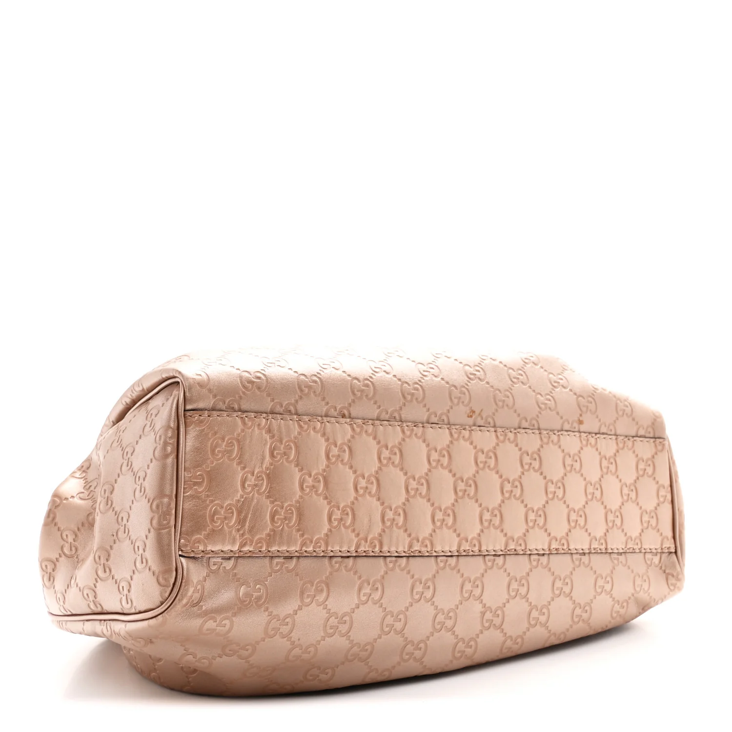 Metallic Guccissima Medium Sukey Tote Dusty Rose - Image 4