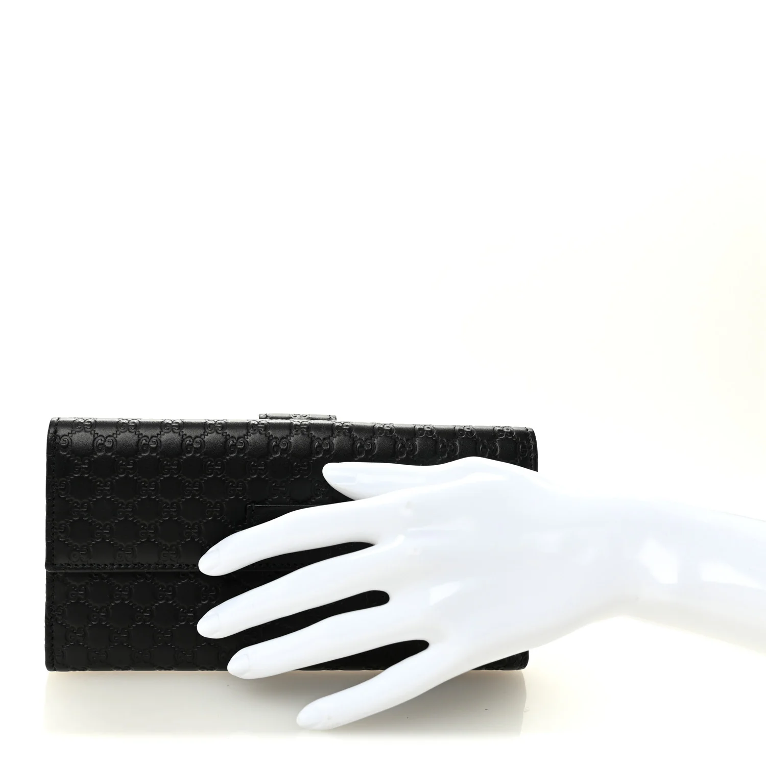 Microguccissima Continental Flap Wallet Black - Image 2