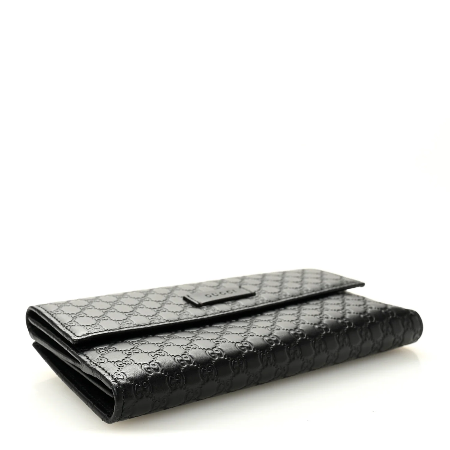 Microguccissima Continental Flap Wallet Black - Image 4