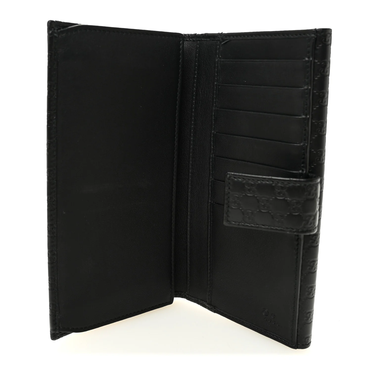 Microguccissima Continental Flap Wallet Black - Image 5