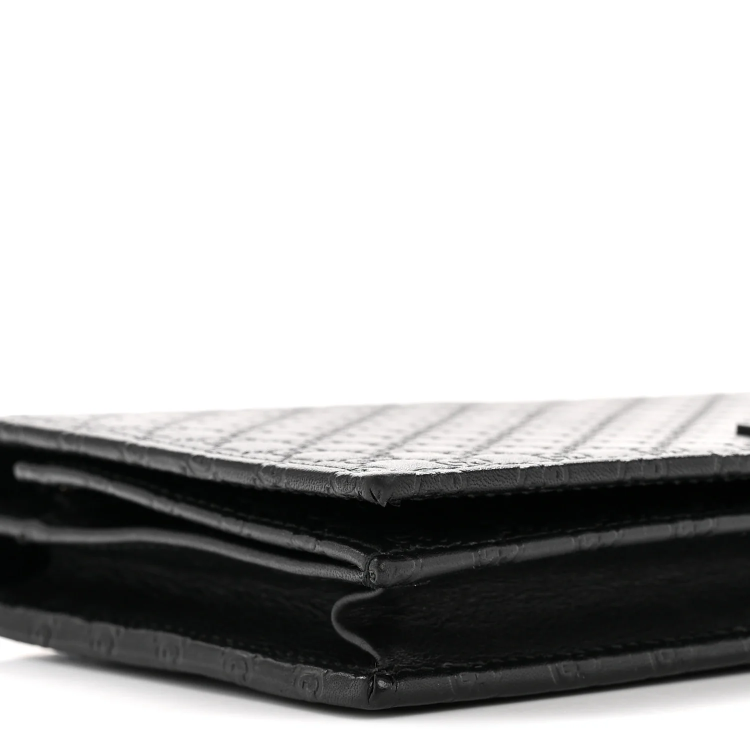 Microguccissima Crossbody Wallet Black - Image 7