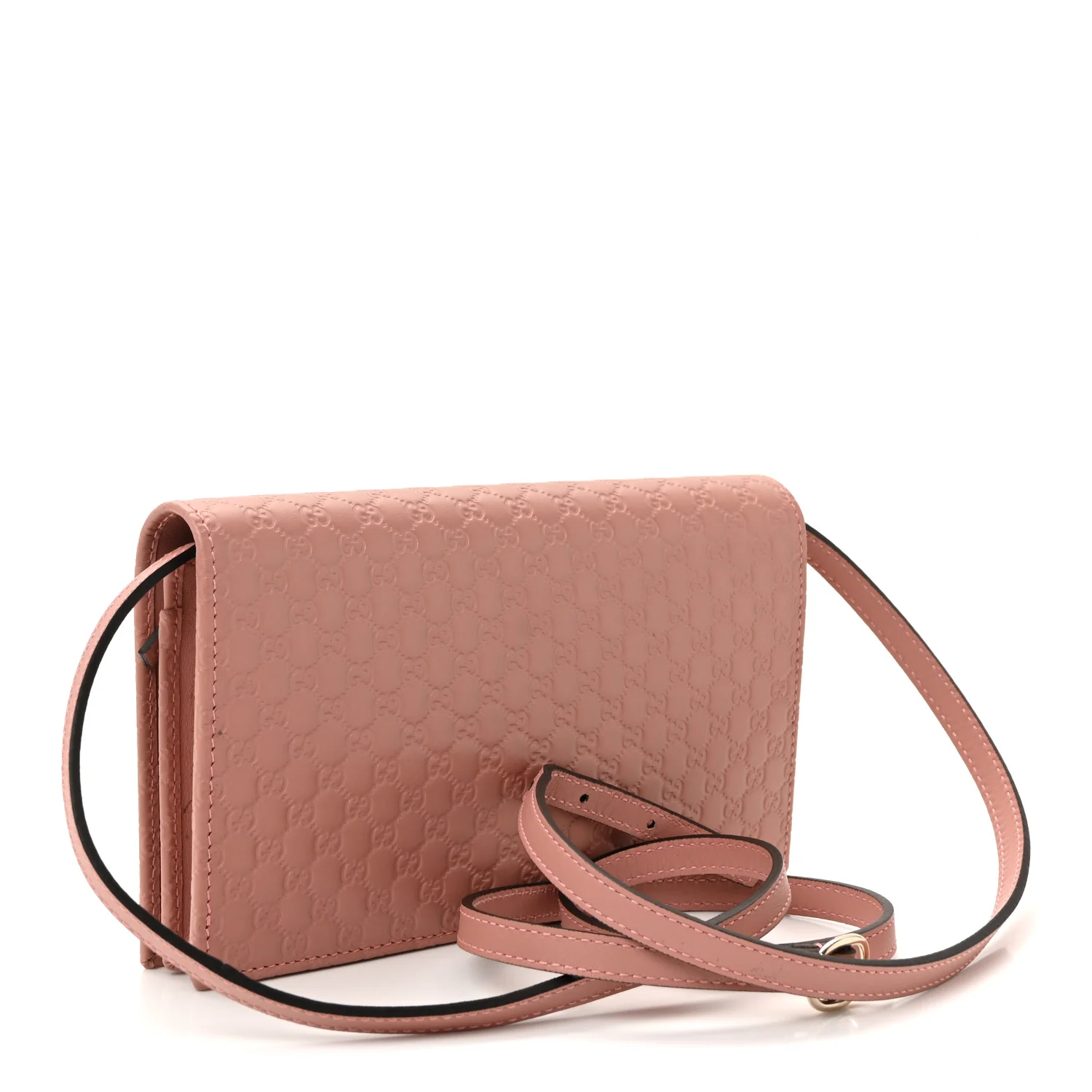 Microguccissima Crossbody Wallet Soft Pink - Image 3
