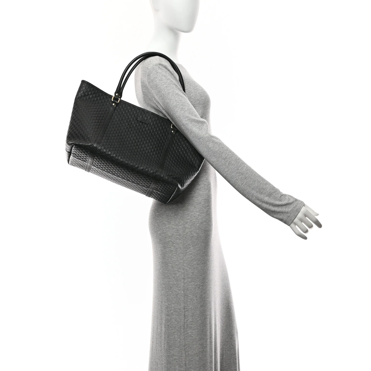 Microguccissima Medium Joy Tote Black - Image 2