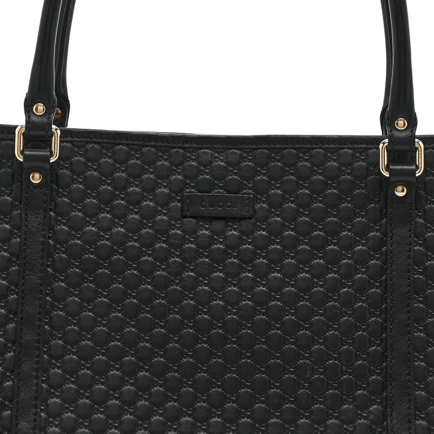 Microguccissima Medium Joy Tote Black - Image 9