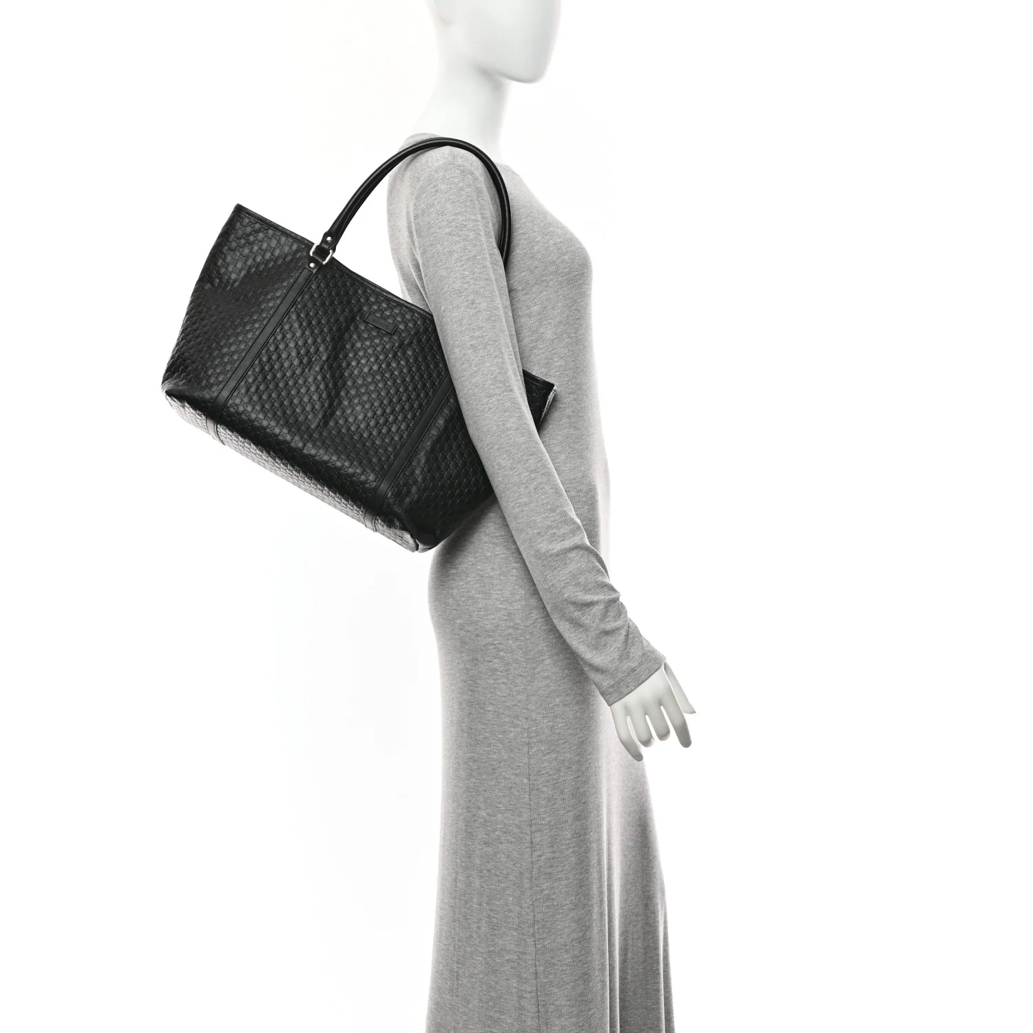 Microguccissima Medium Joy Tote Black - Image 2