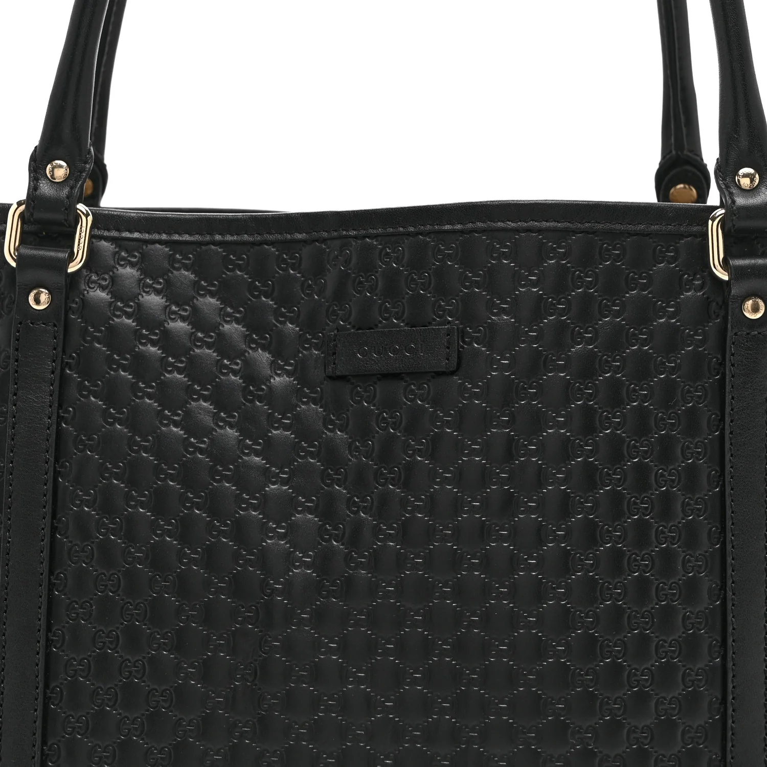 Microguccissima Medium Joy Tote Black - Image 9