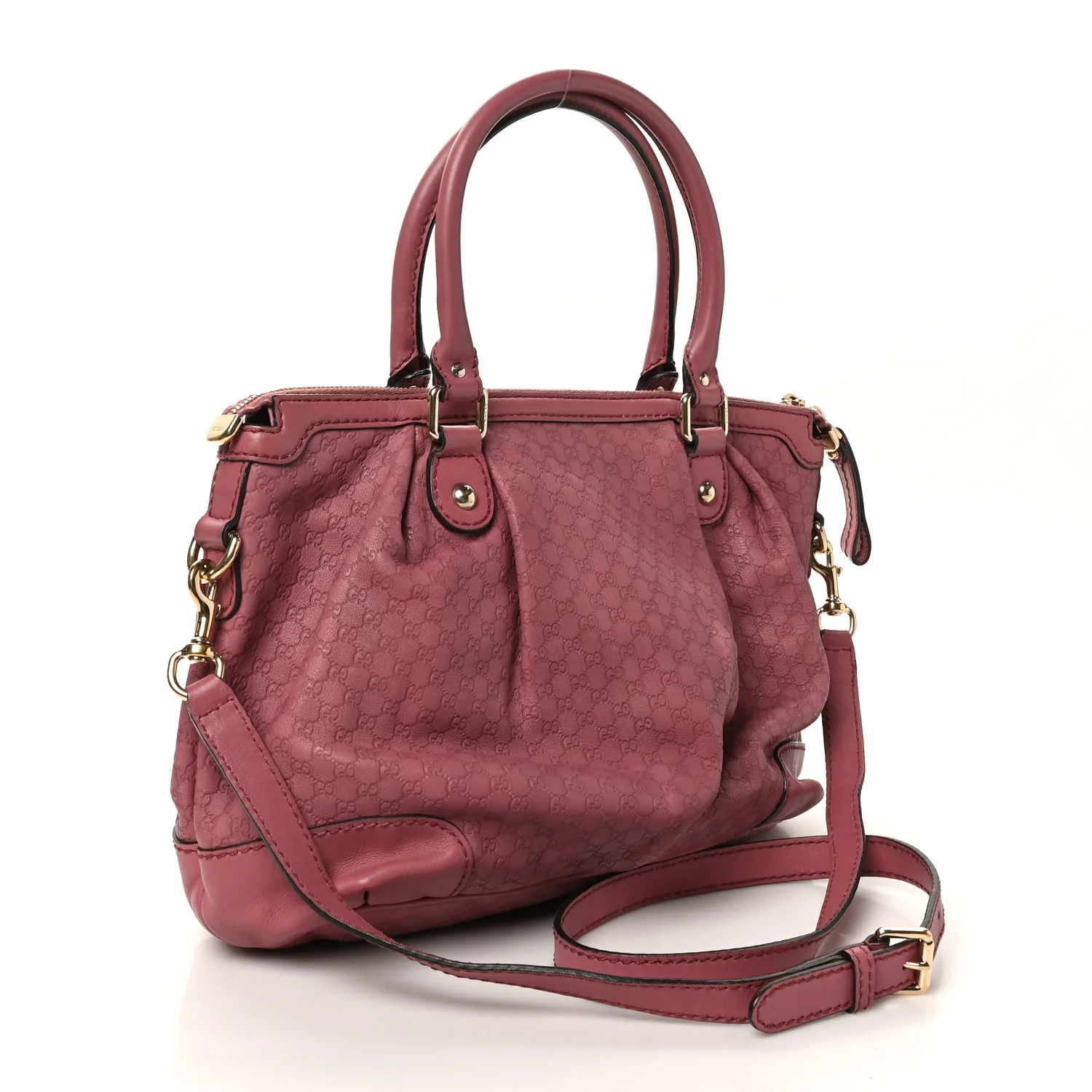 Microguccissima Medium Sukey Top Handle Bag Vintage Rose - Image 2