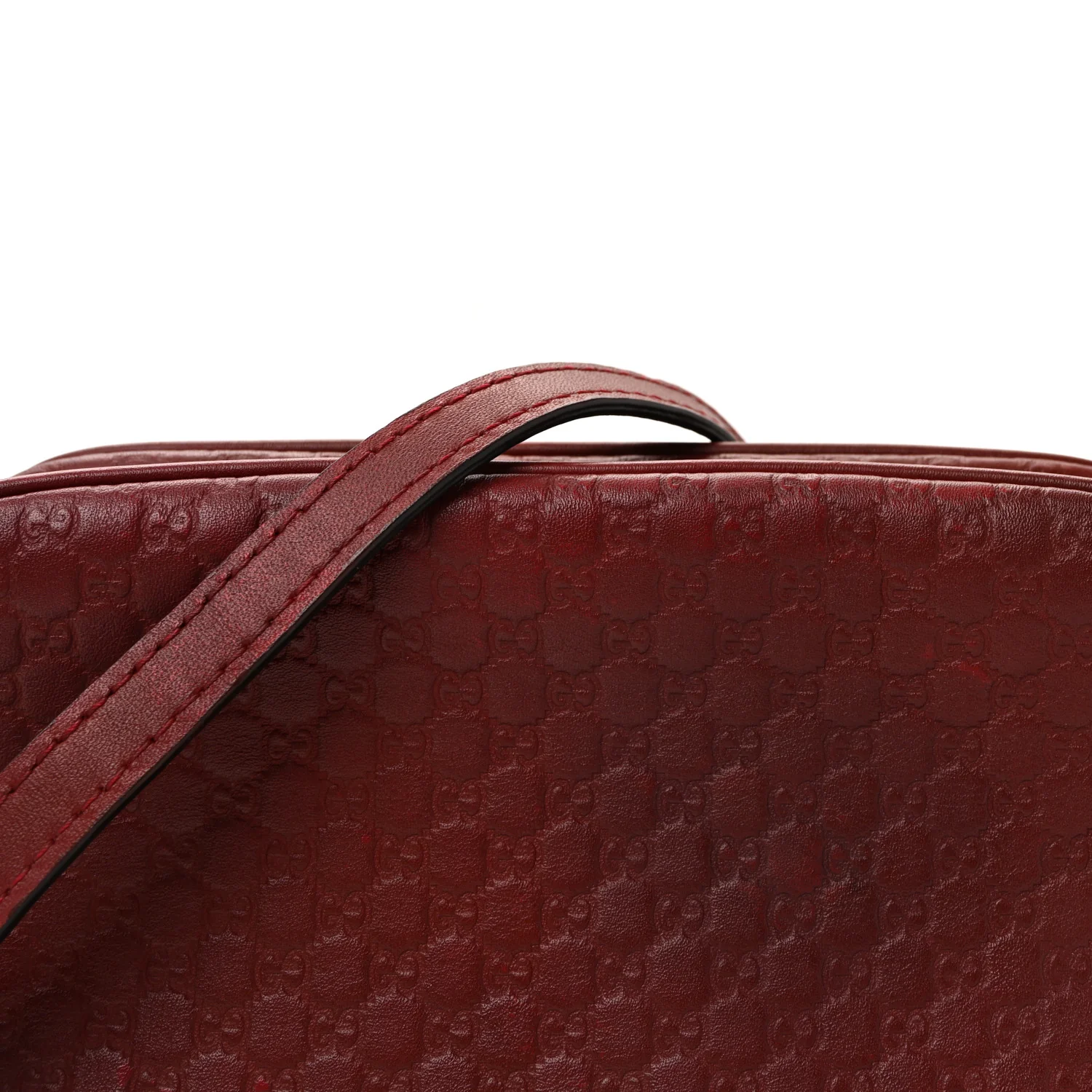 Microguccissima Mini Bree Messenger Bag Red - Image 8