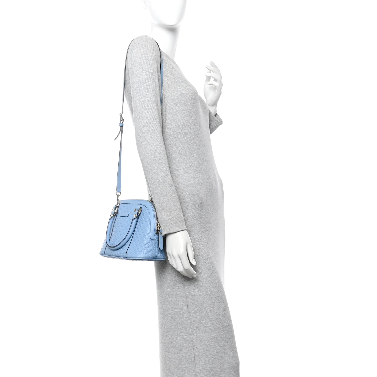 Microguccissima Mini Dome Bag Mineral Blue - Image 2