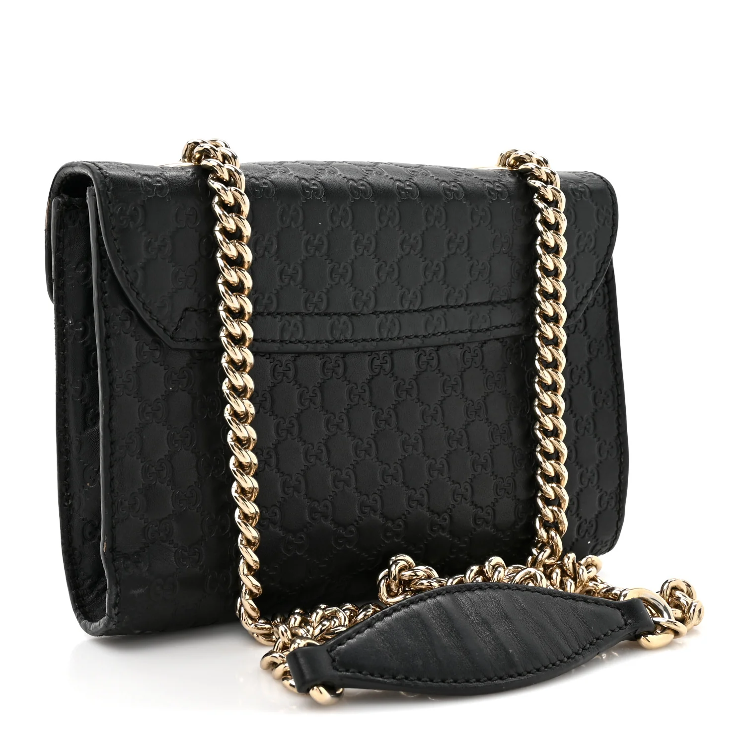 Microguccissima Mini Emily Chain Shoulder Bag Black - Image 3