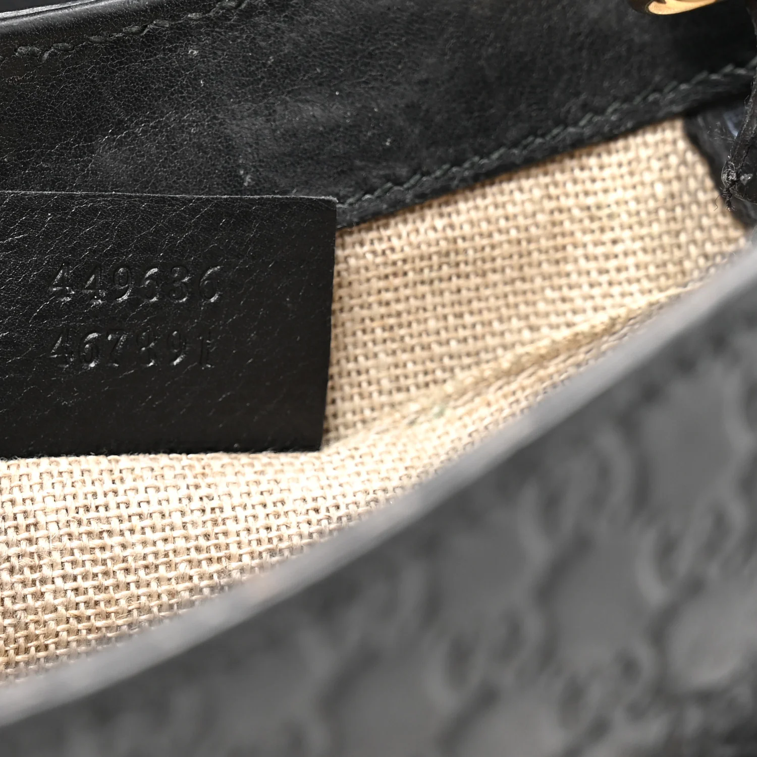 Microguccissima Mini Emily Chain Shoulder Bag Black - Image 7