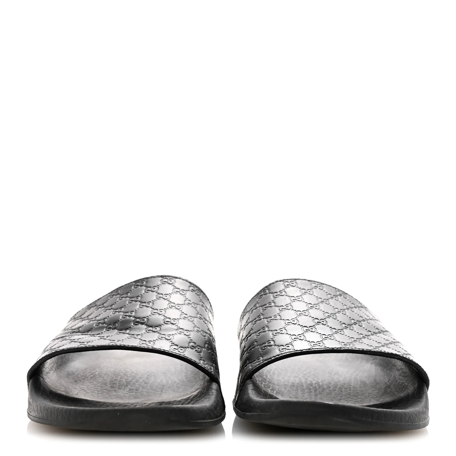 Microguccissima Slide Sandals 39 Black - Image 3