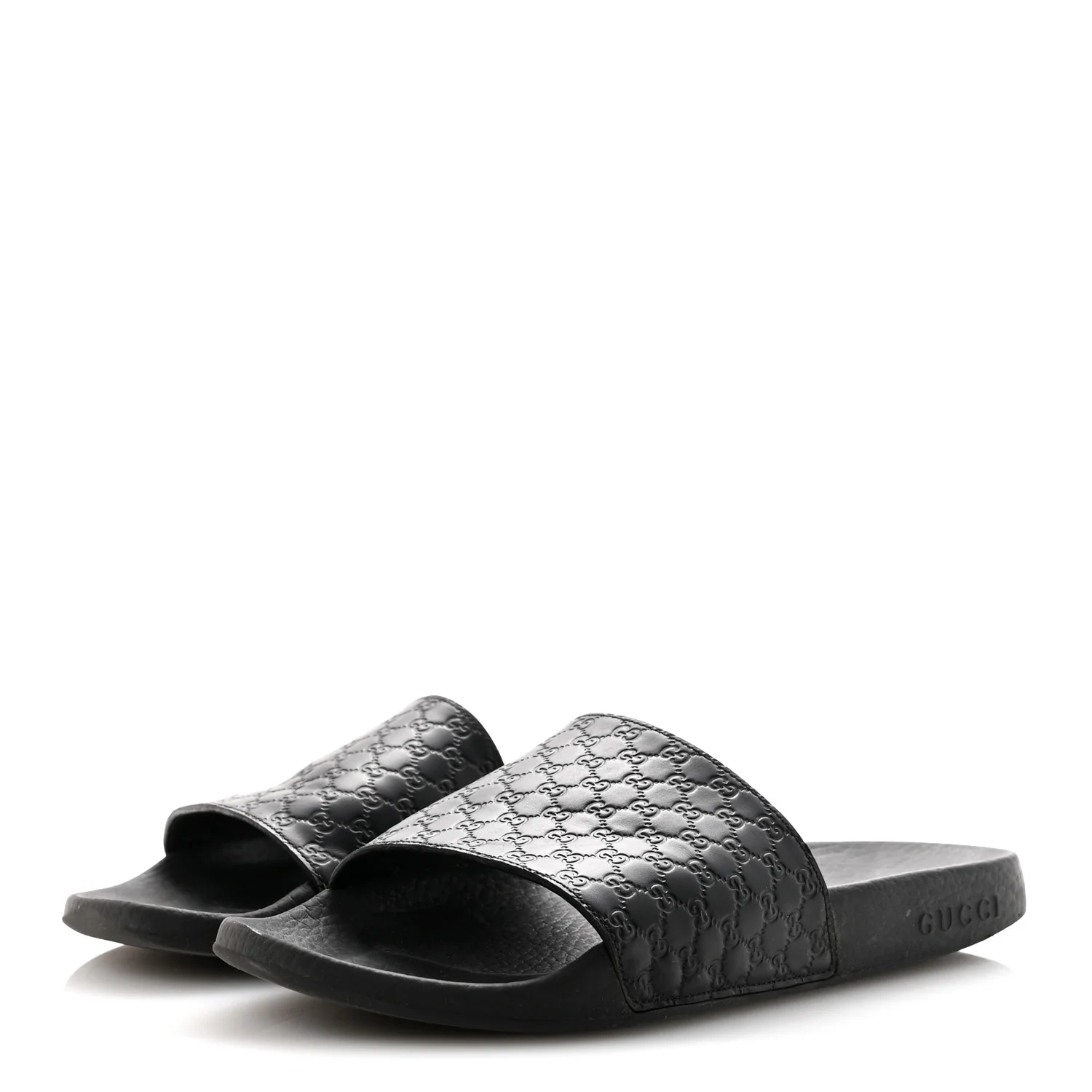 Microguccissima Slide Sandals 39 Black - Image 4