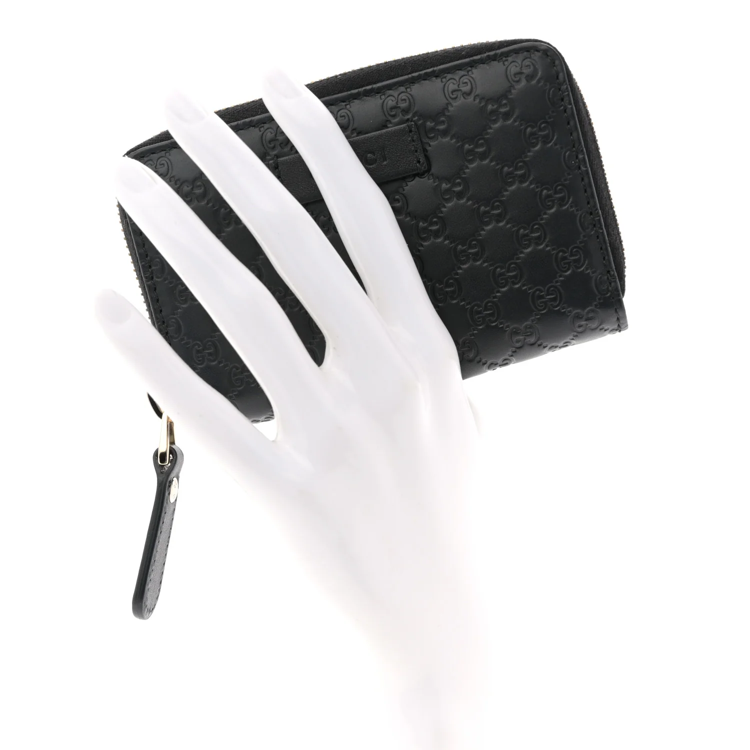 Microguccissima Zip Around Card Case Black - Image 2