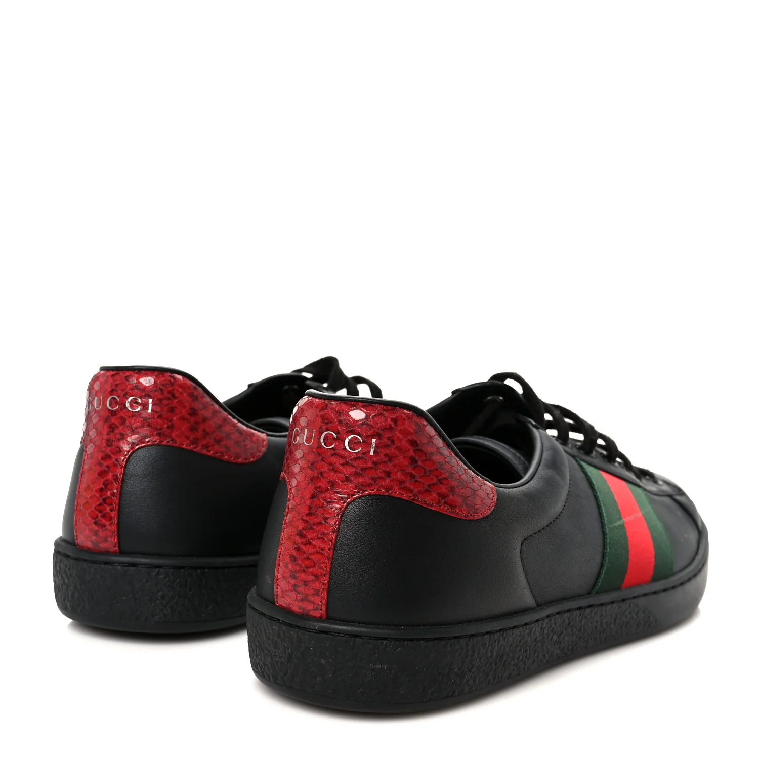 Miro Soft Calfskin Ayers Web Mens Ace Sneakers 7.5 Black Rosso - Image 5