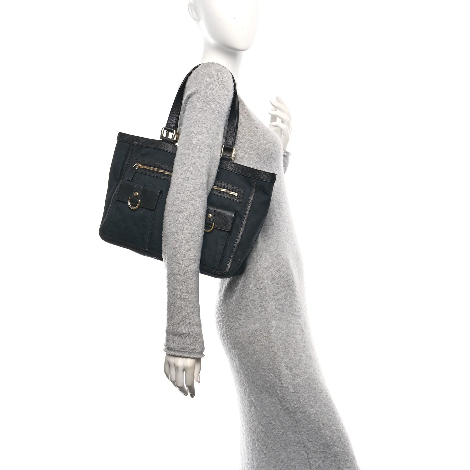 Monogram Abbey D Ring Tote Black - Image 2