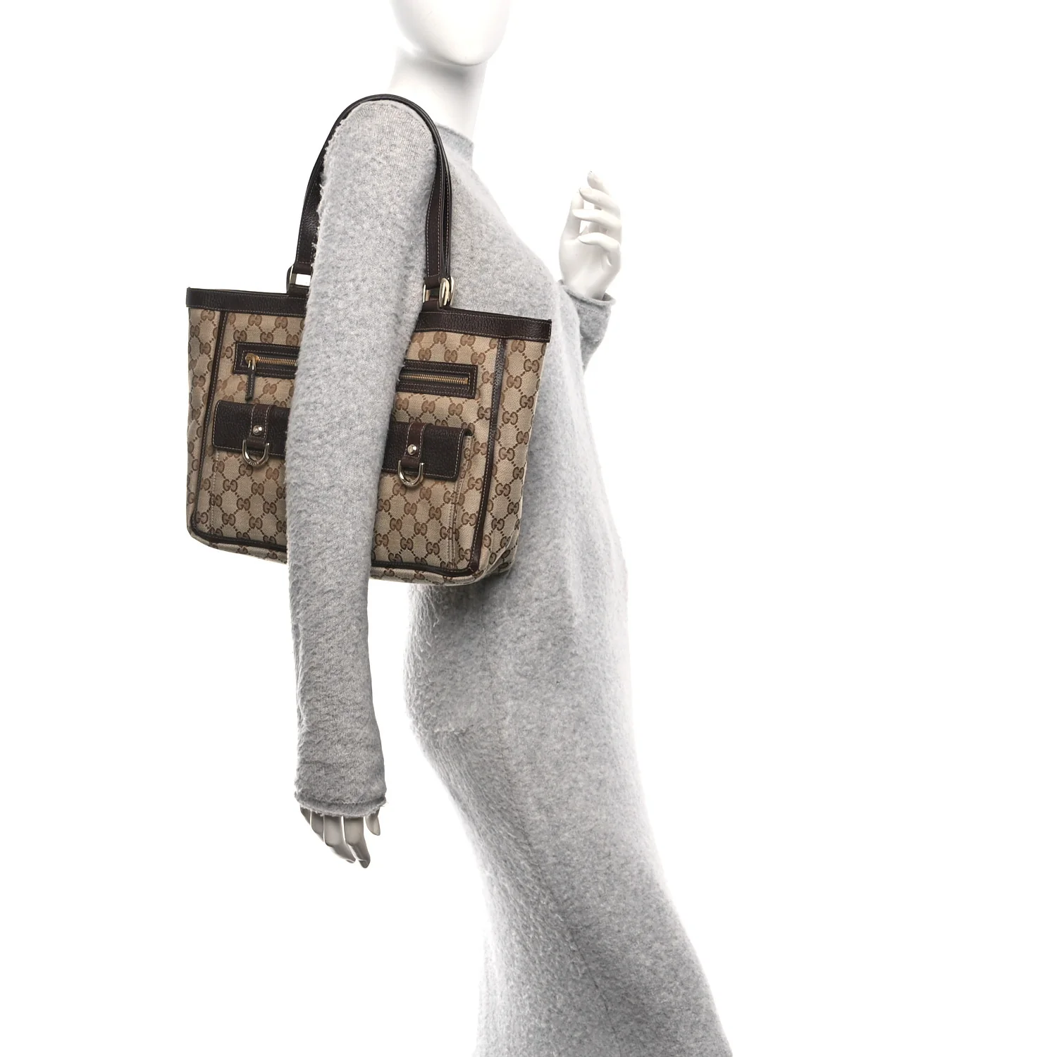 Monogram Abbey D Ring Tote Dark Brown - Image 3