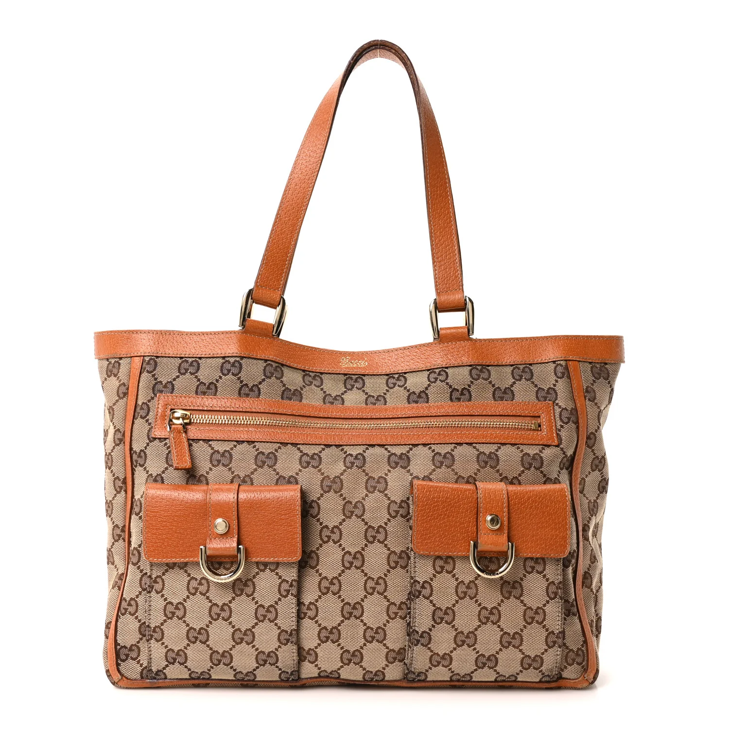 Monogram Abbey D Ring Tote Tan