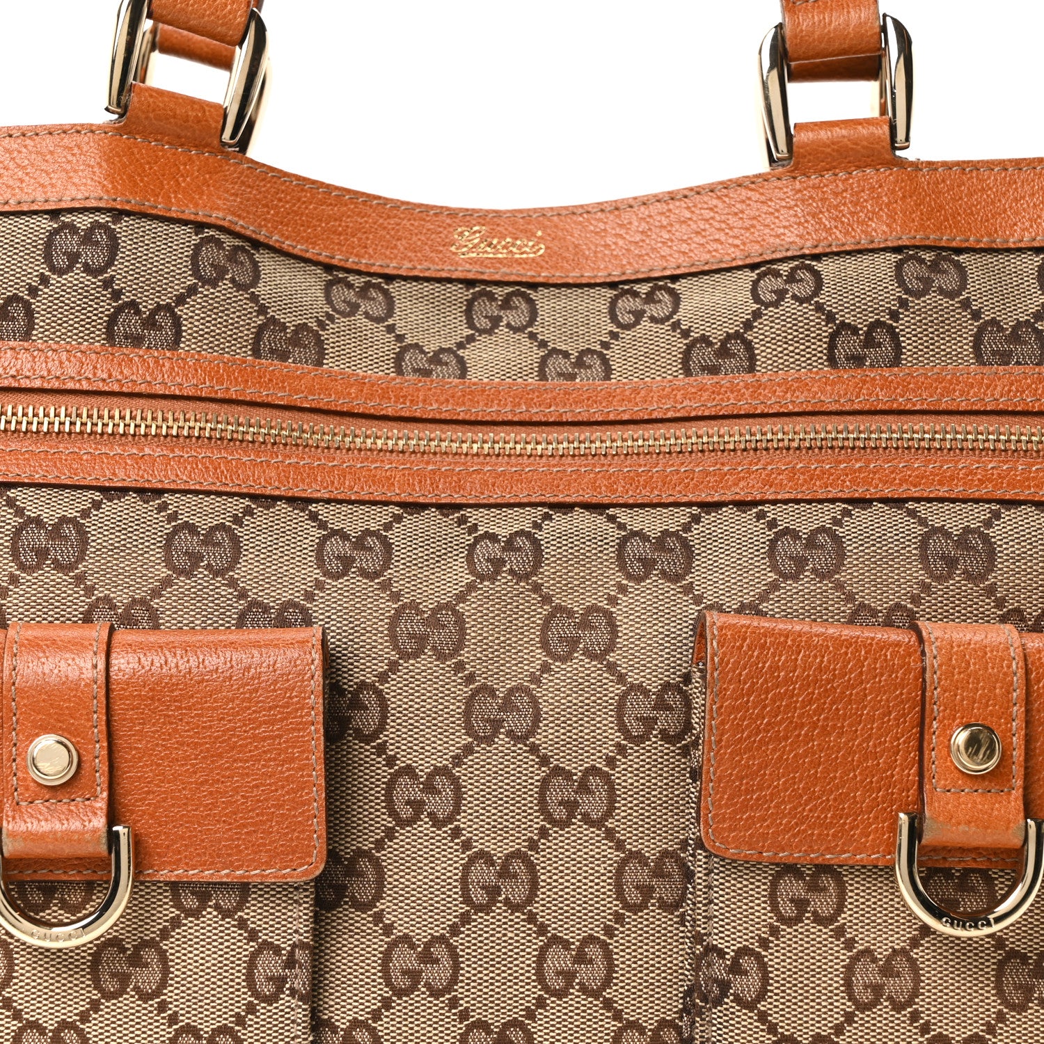 Monogram Abbey D Ring Tote Tan - Image 8