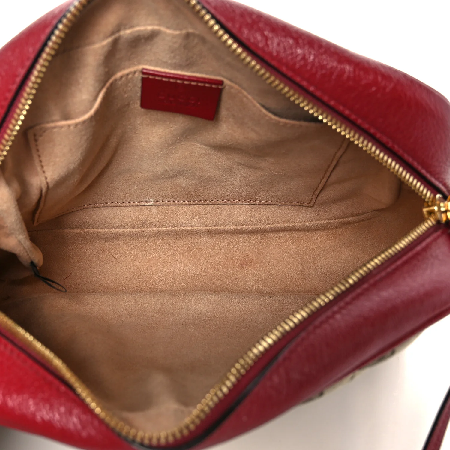 Monogram Azalea Calfskin Matelasse Diagonal Small GG Marmont Chain Shoulder Bag Beige Ebony New Cherry Red - Image 5