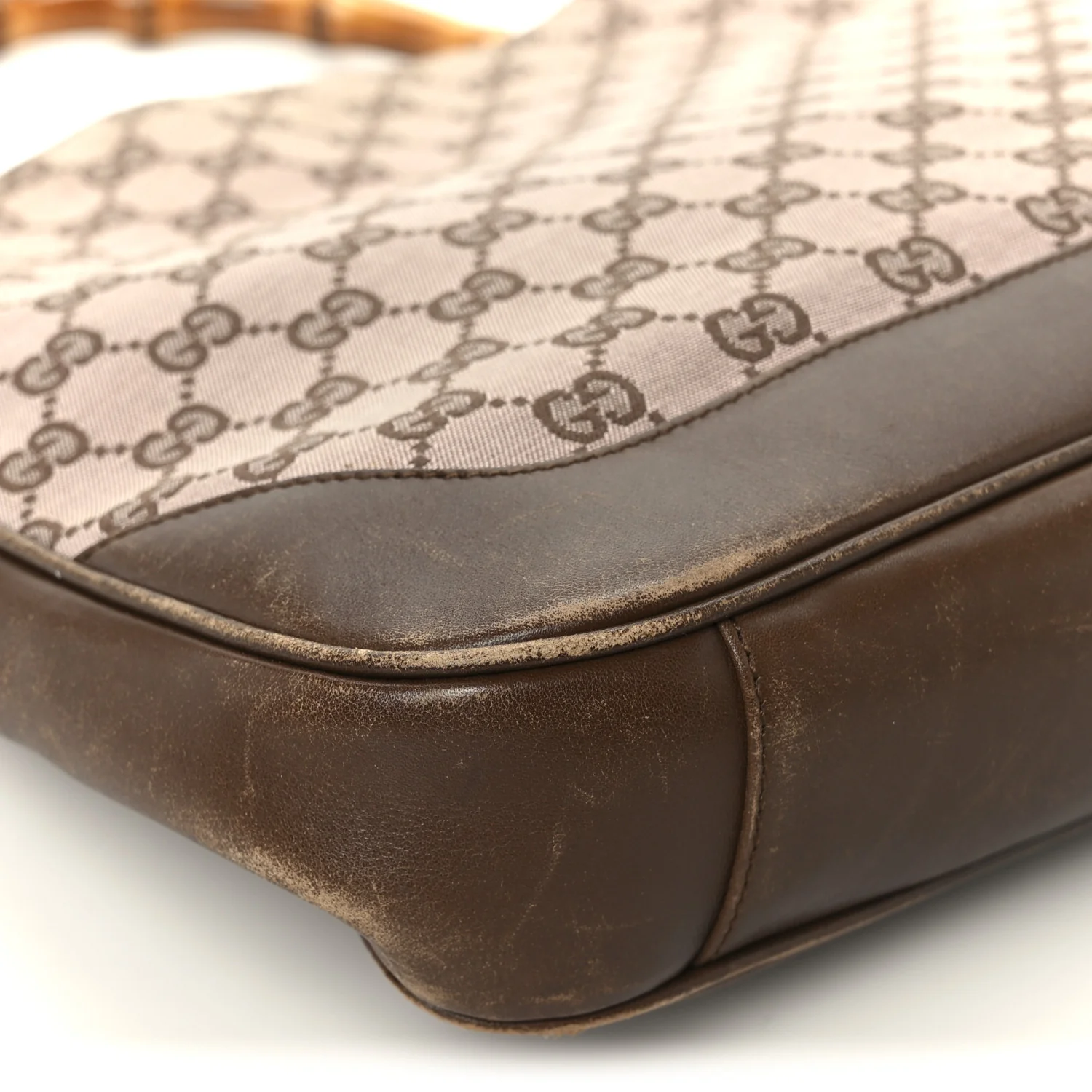 Monogram Bamboo Top Handle Bag Brown Pink - Image 12