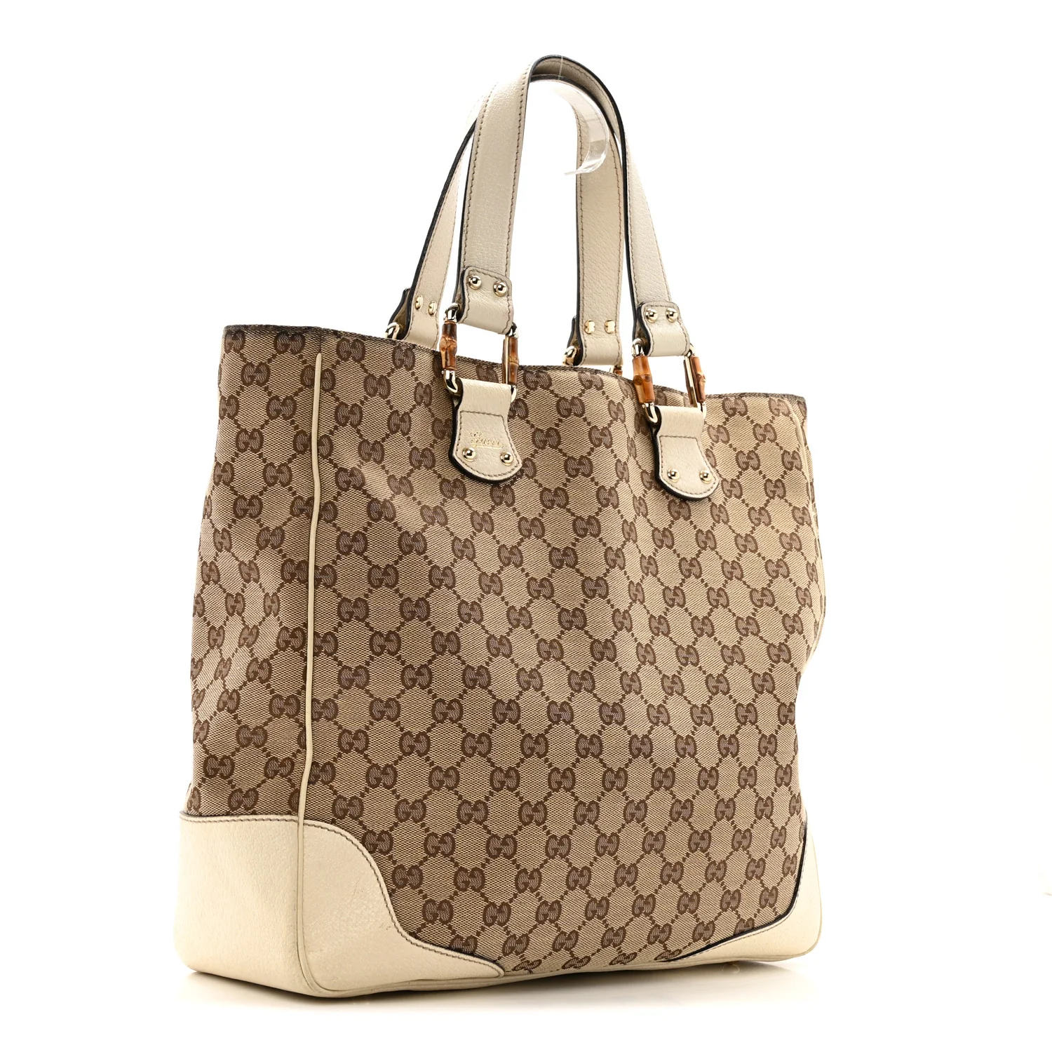 Monogram Bamboo Tote Off White - Image 3
