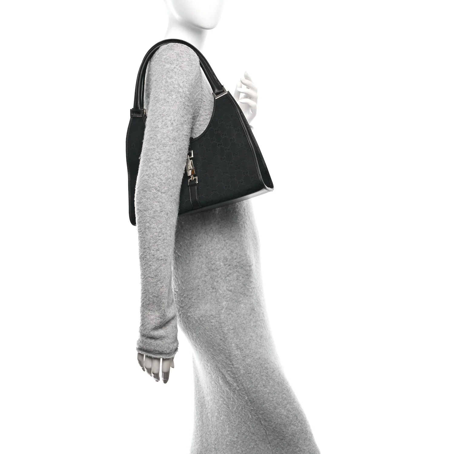 Monogram Bardot Shoulder Bag Black - Image 2