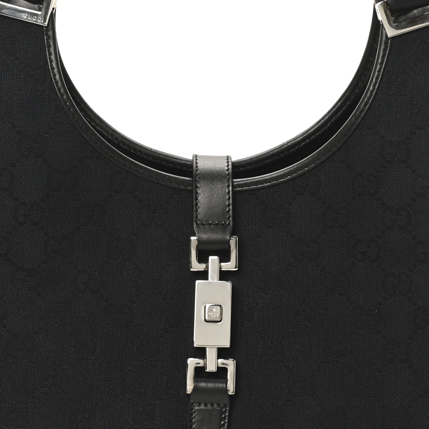 Monogram Bardot Shoulder Bag Black - Image 8