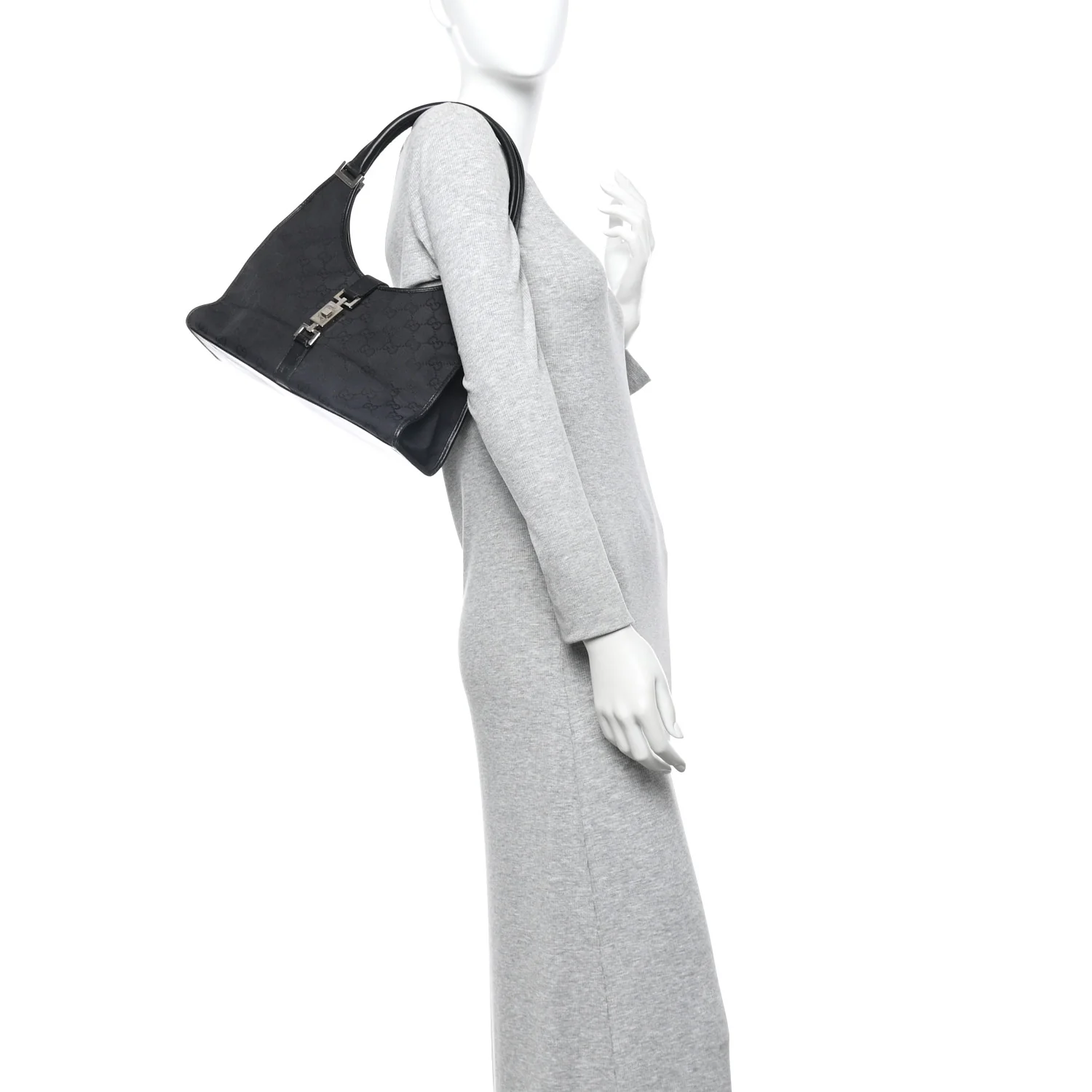 Monogram Bardot Shoulder Bag Black - Image 2