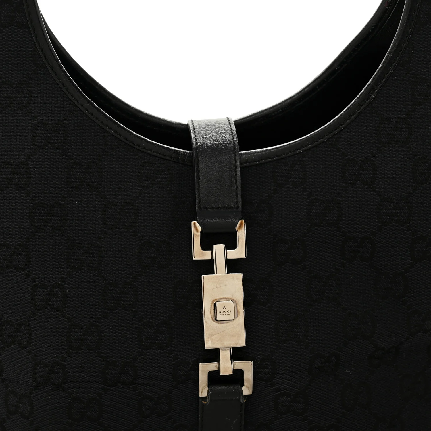 Monogram Bardot Shoulder Bag Black - Image 8