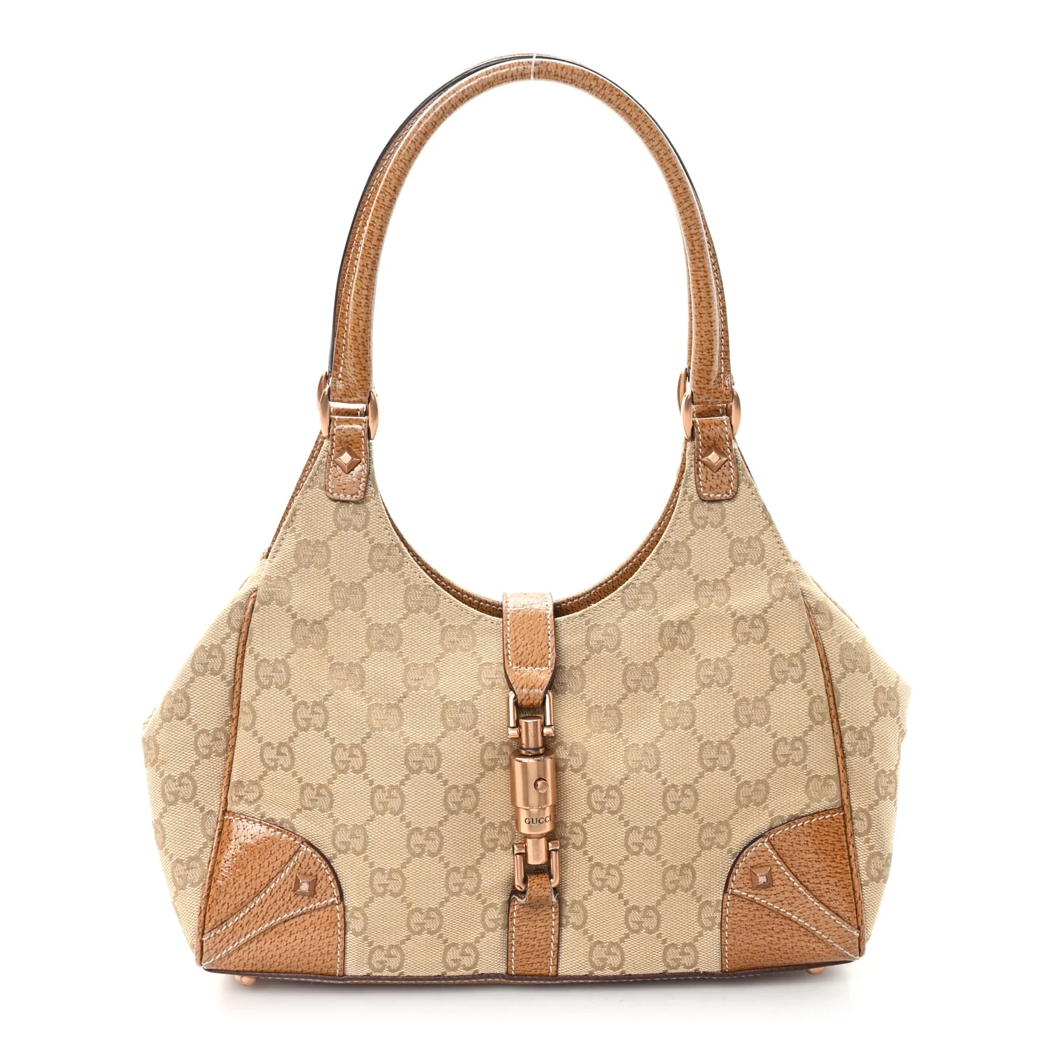 Monogram Calfskin Bardot Shoulder Bag