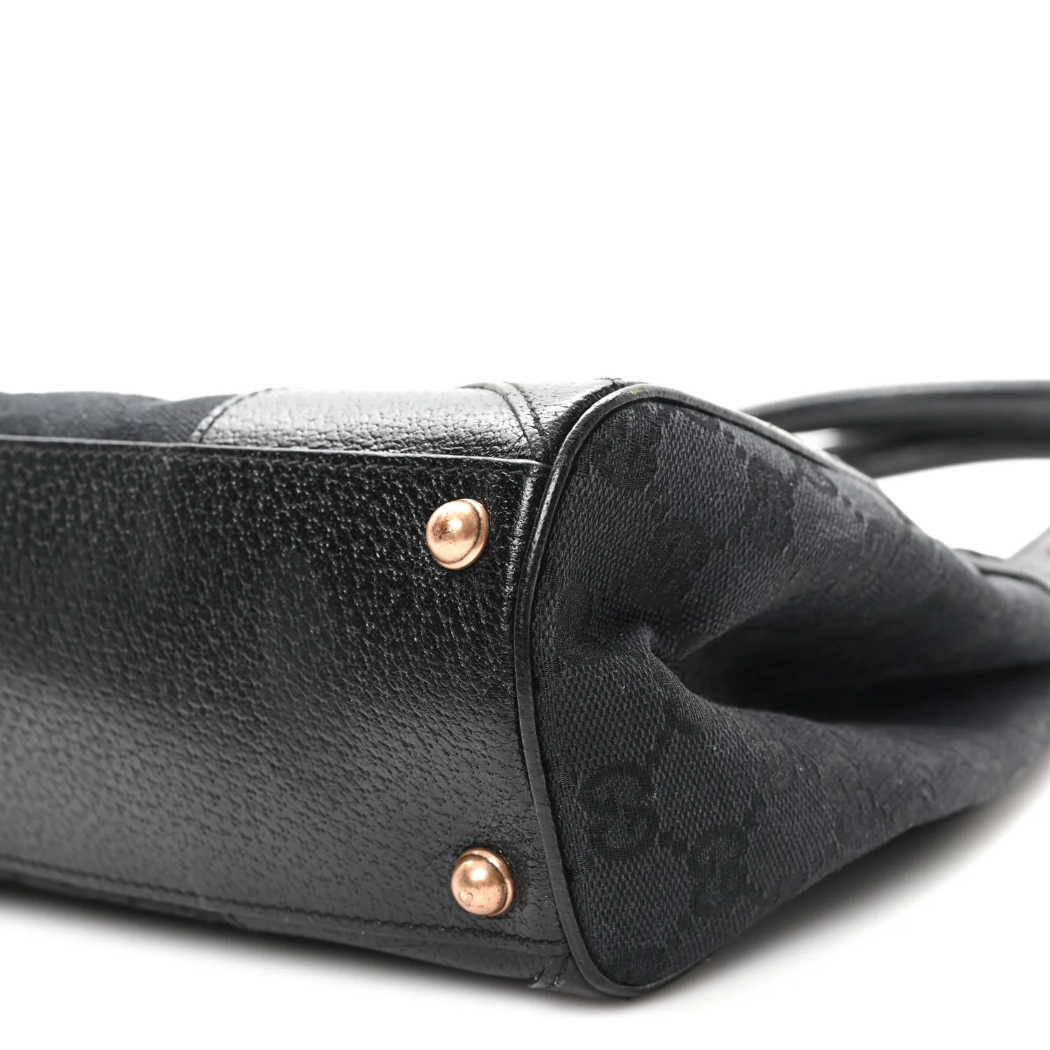 Monogram Calfskin Large Bardot Tote Black - Image 10