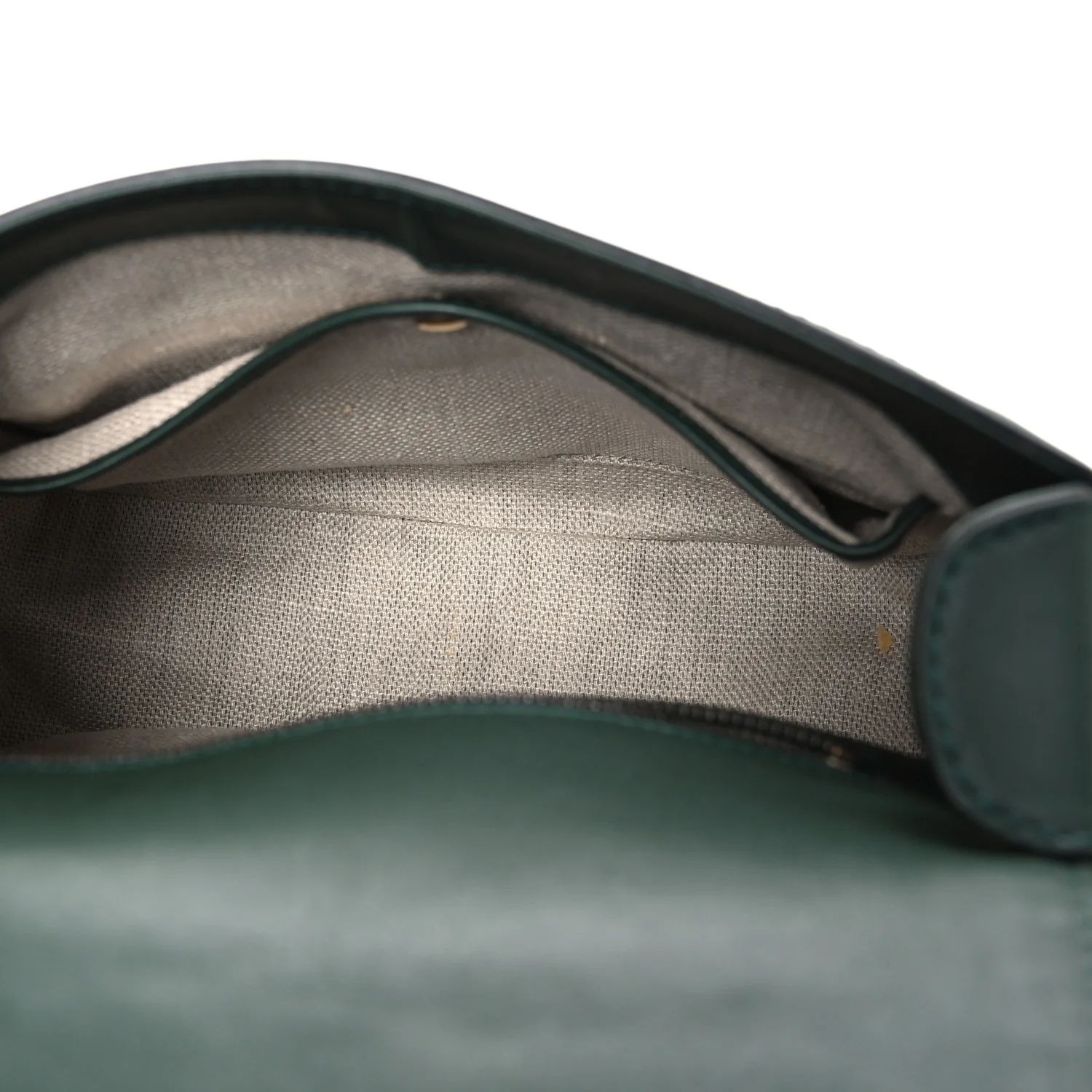 Monogram Calfskin Medium Lady Web Shoulder Bag Beige Green - Image 5
