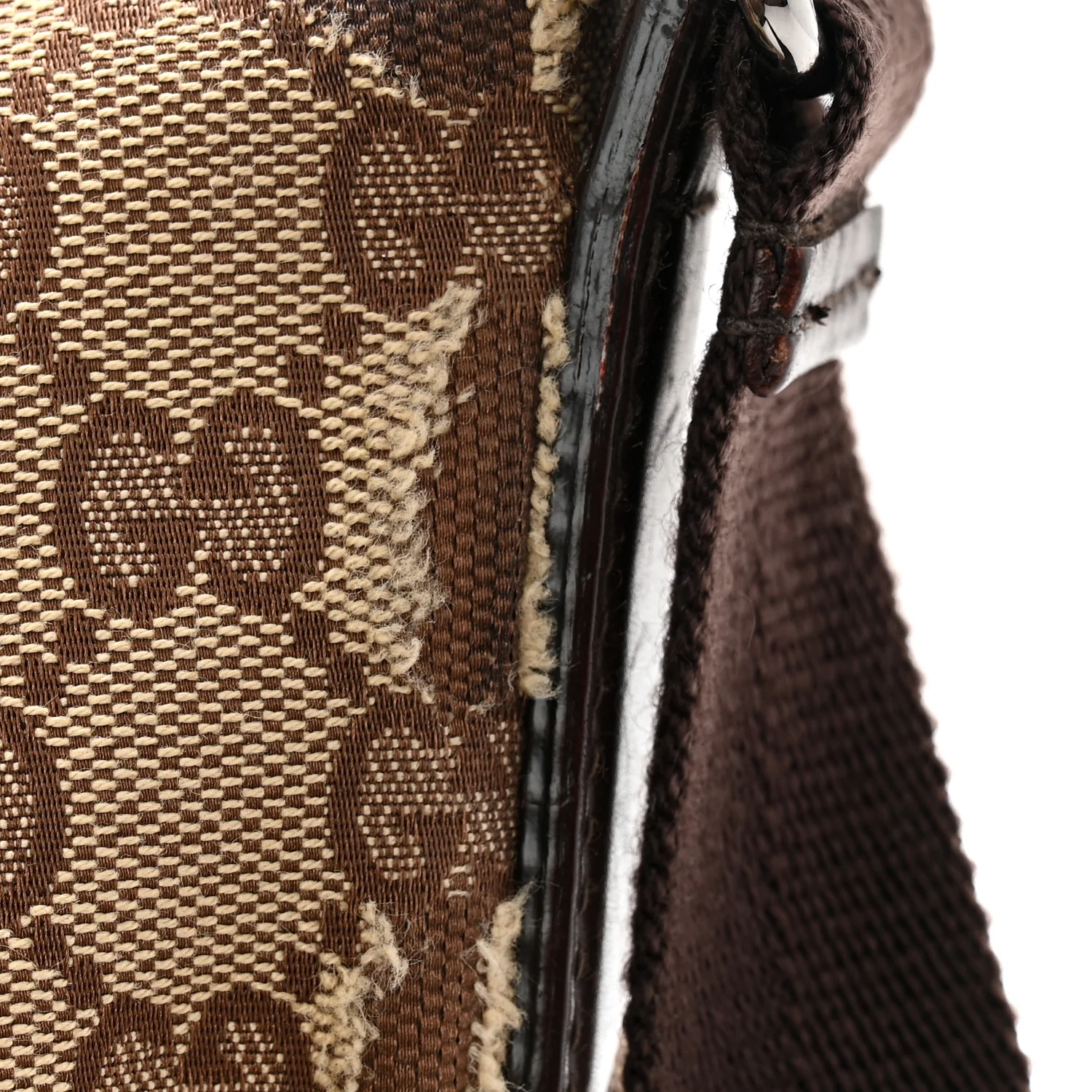 Monogram Calfskin Perforated Medium Flat Messenger Bag Dark Brown - Image 12