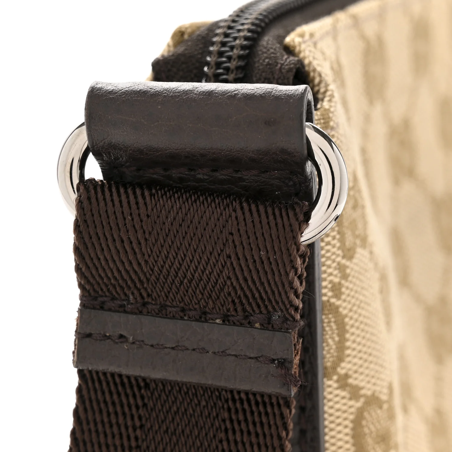 Monogram Calfskin Small Flat Messenger Bag Dark Brown - Image 11