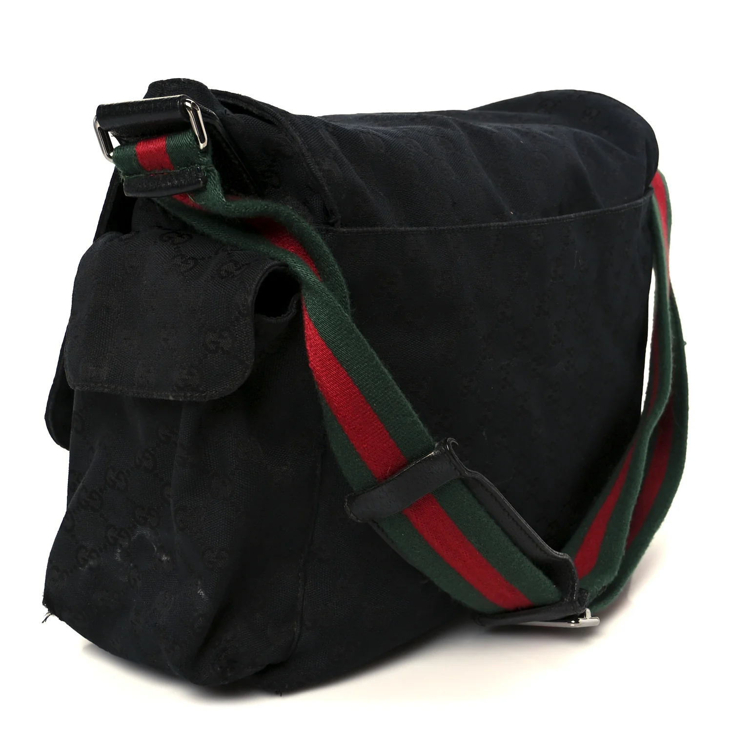 Monogram Diaper Messenger Bag Black - Image 3