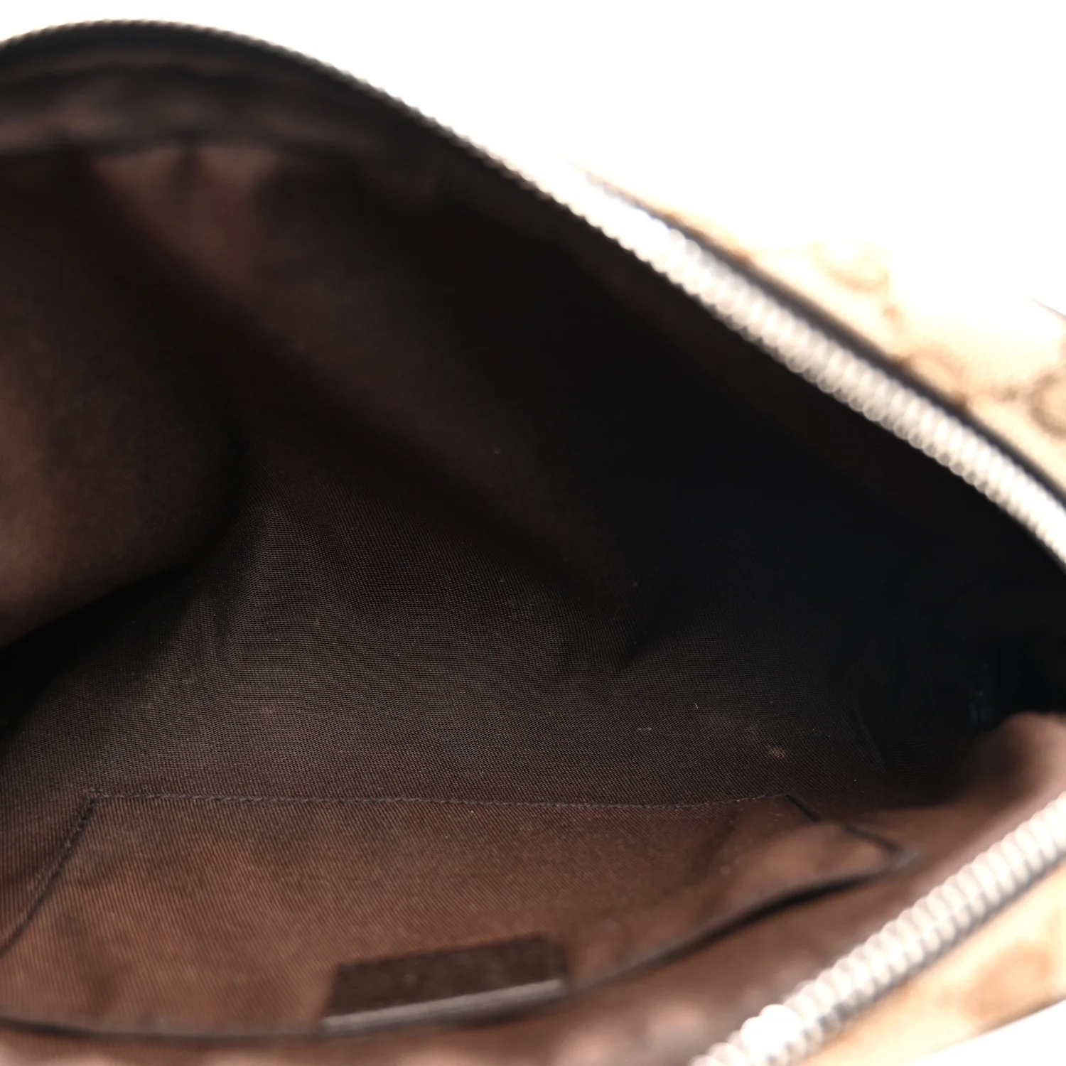 Monogram Dollar Calfskin Belt Bag Beige Ebony Testa di Moro Marrone Scuro - Image 5