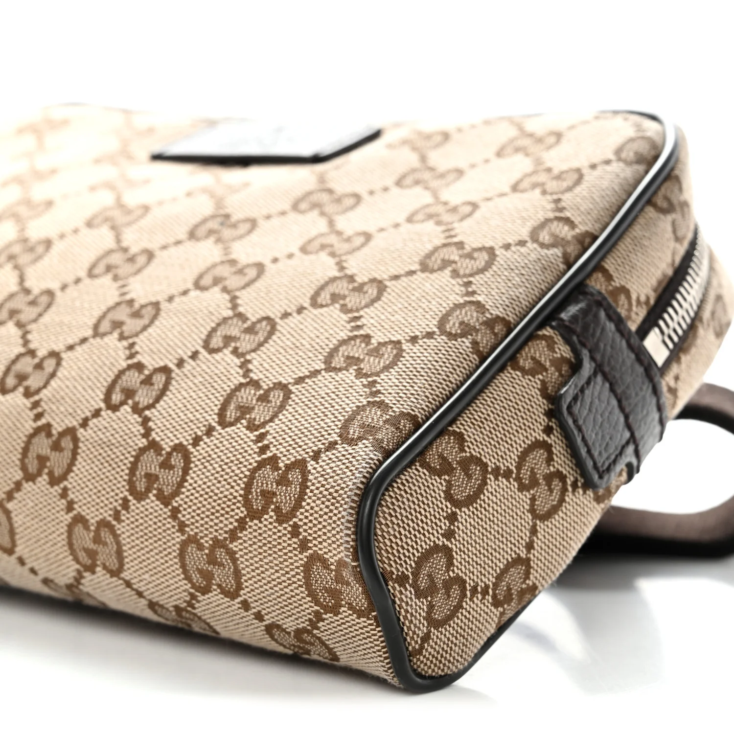 Monogram Dollar Calfskin Belt Bag Beige Ebony Testa di Moro Marrone Scuro - Image 10