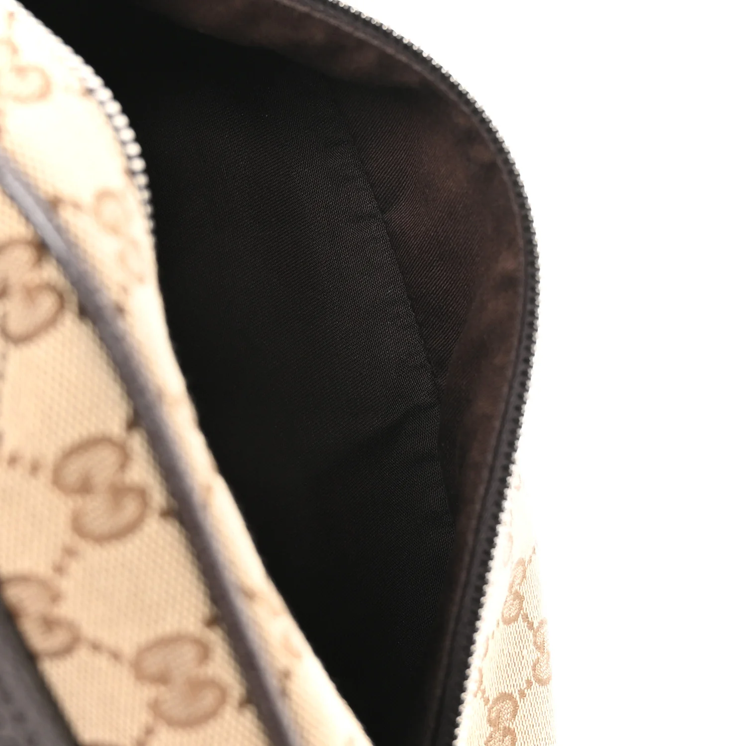 Monogram Dollar Calfskin Waist Pouch Beige Ebony Testa di Moro Marrone Scuro - Image 5