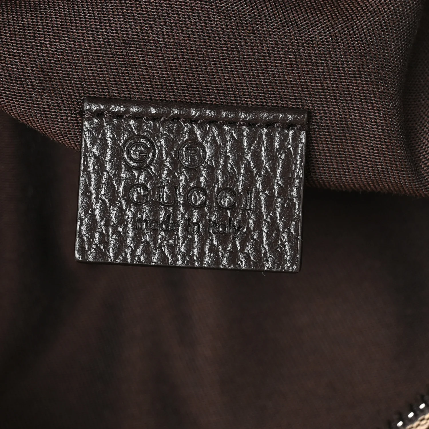 Monogram Dollar Calfskin Waist Pouch Beige Ebony Testa di Moro Marrone Scuro - Image 6