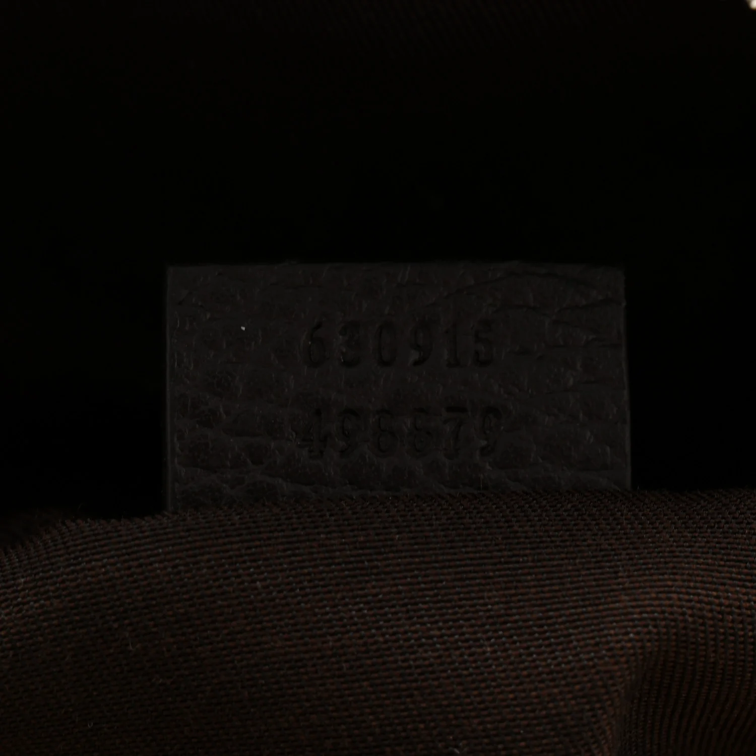 Monogram Dollar Calfskin Waist Pouch Beige Ebony Testa di Moro Marrone Scuro - Image 7